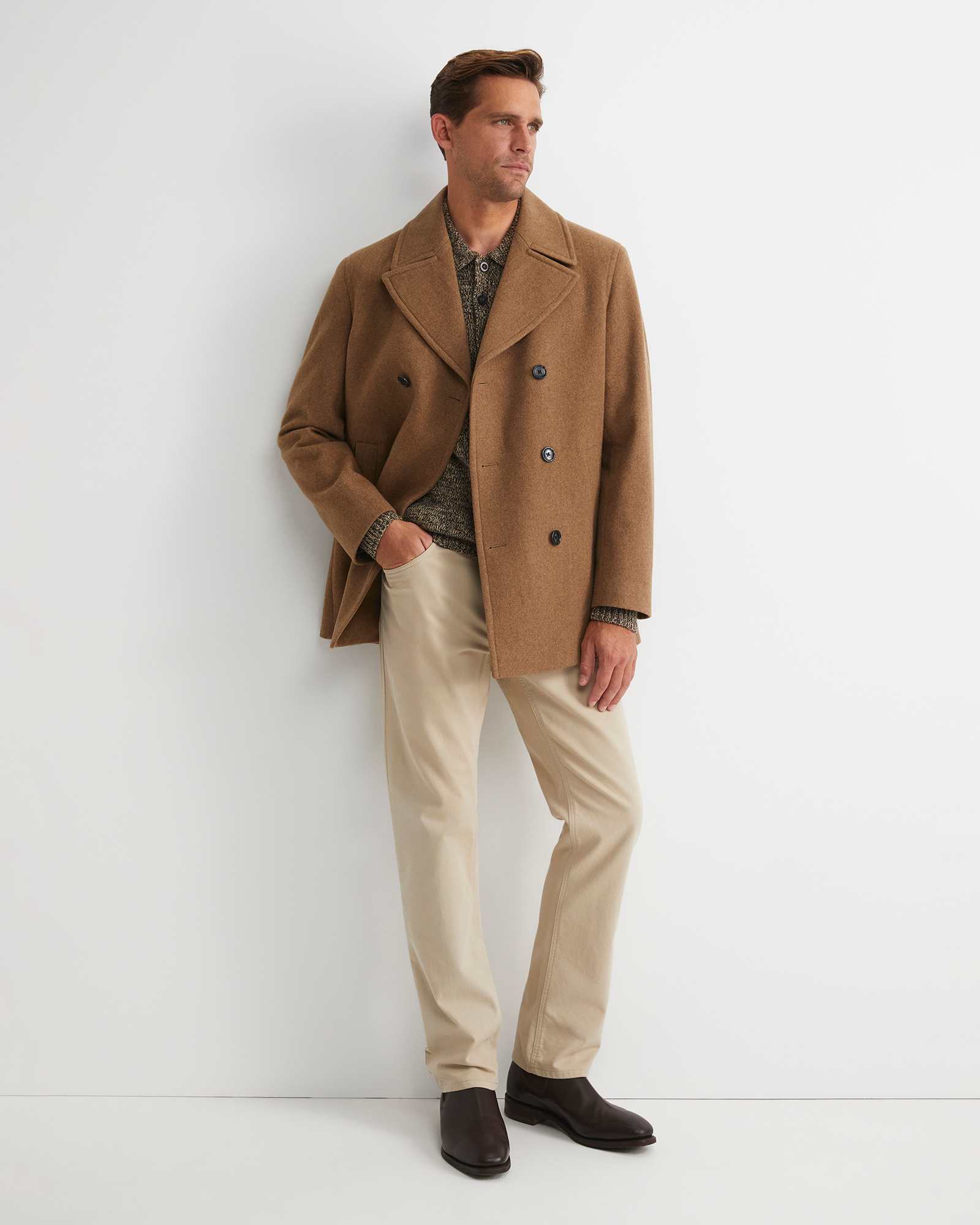 Phillip Wool Blend Peacoat