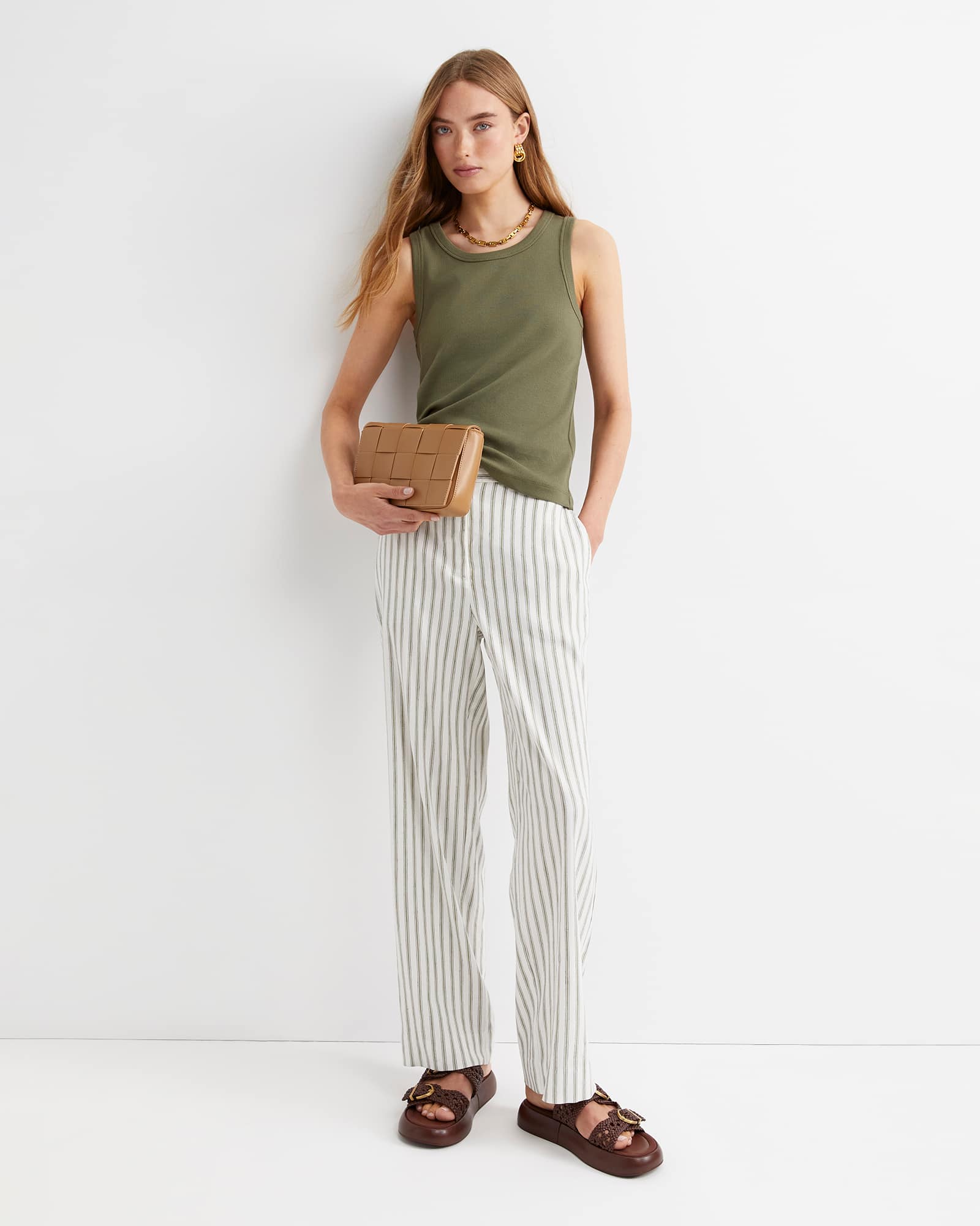 Rosa Wide Leg Linen Pant