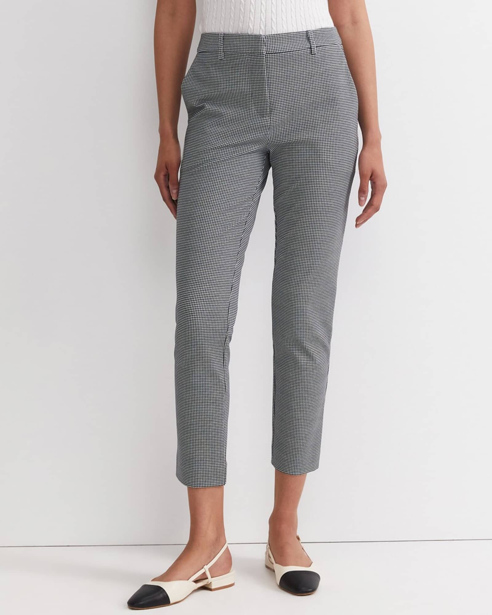 Evie Houndstooth Ponte Pant
