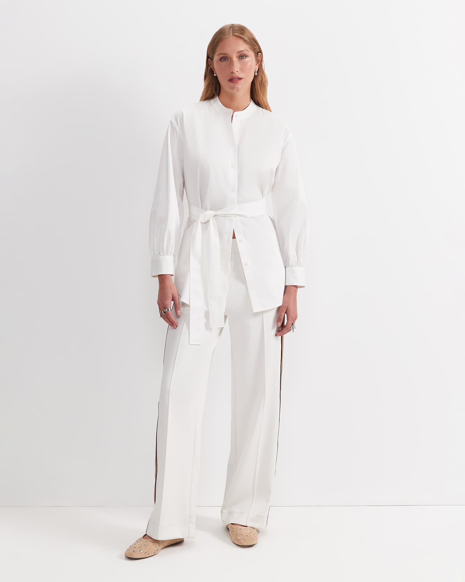 Amelie Tie-Waist Blouse