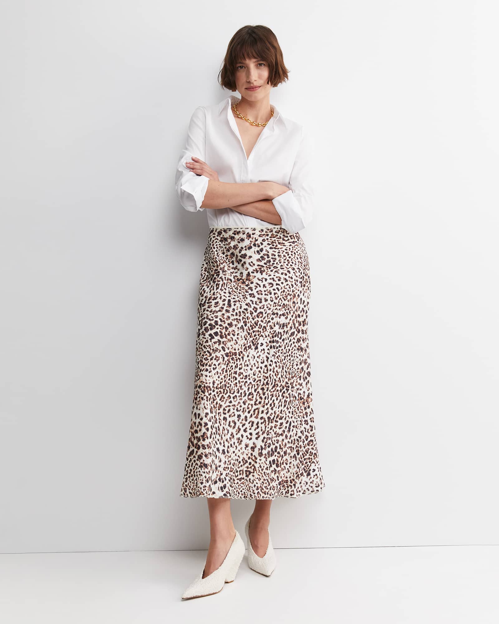 Leo Slip Midi Skirt