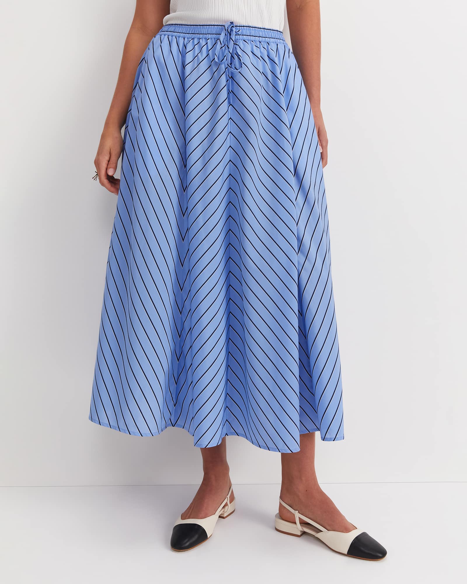 Gina Stripe Maxi Skirt