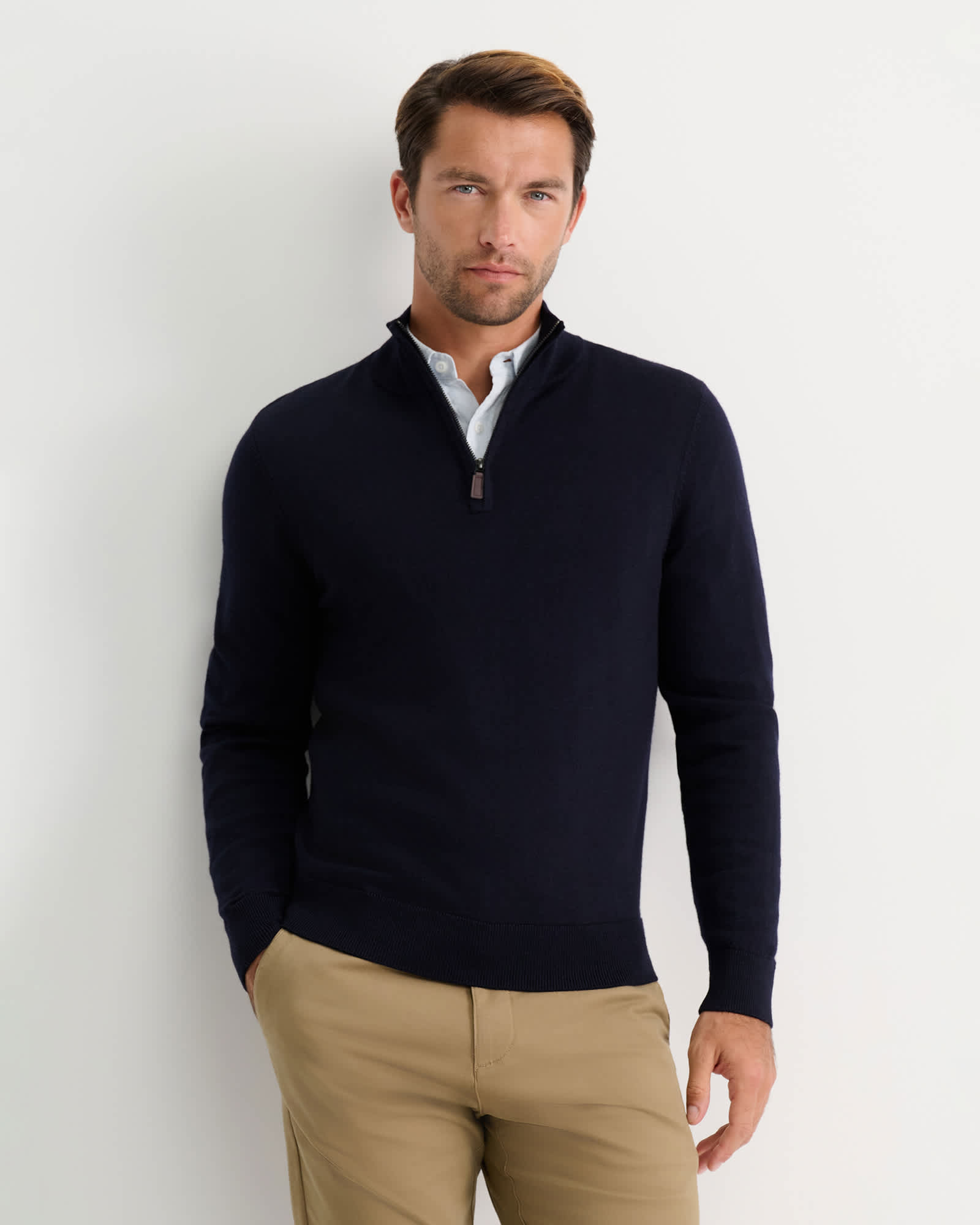 Henry Merino Quarter Zip Knit