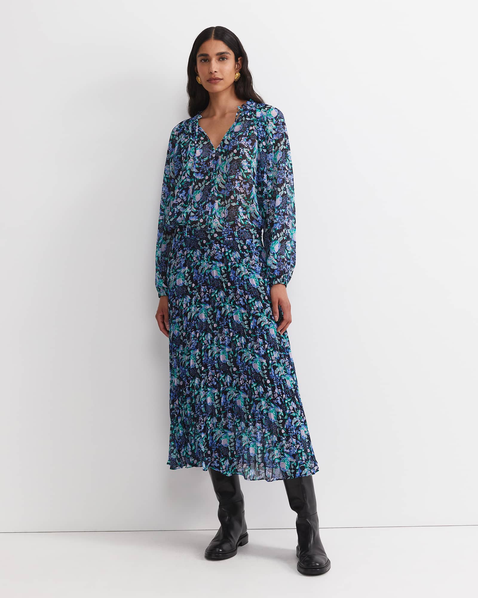 Nilsa Print Midi Skirt