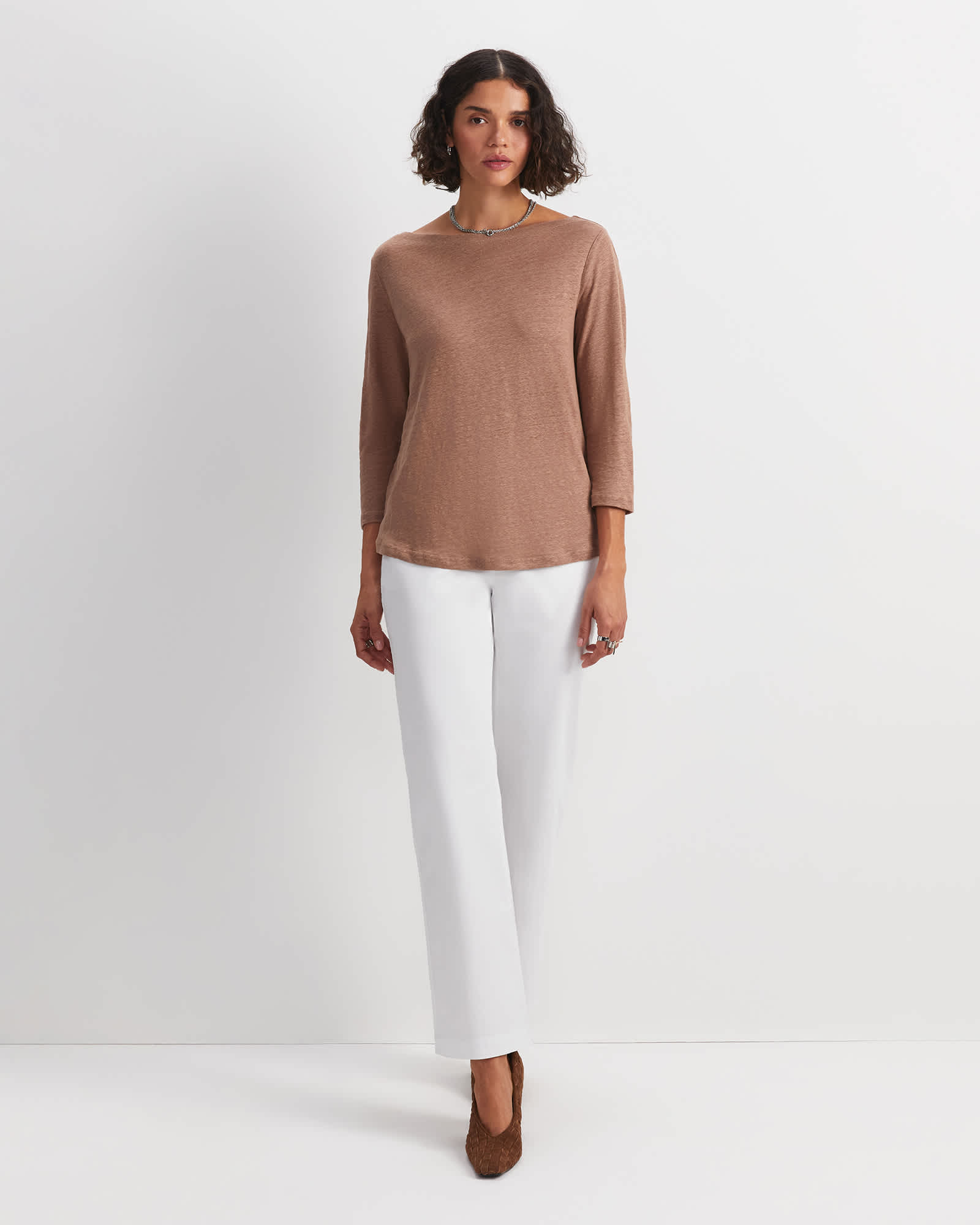 Cecile Linen Top