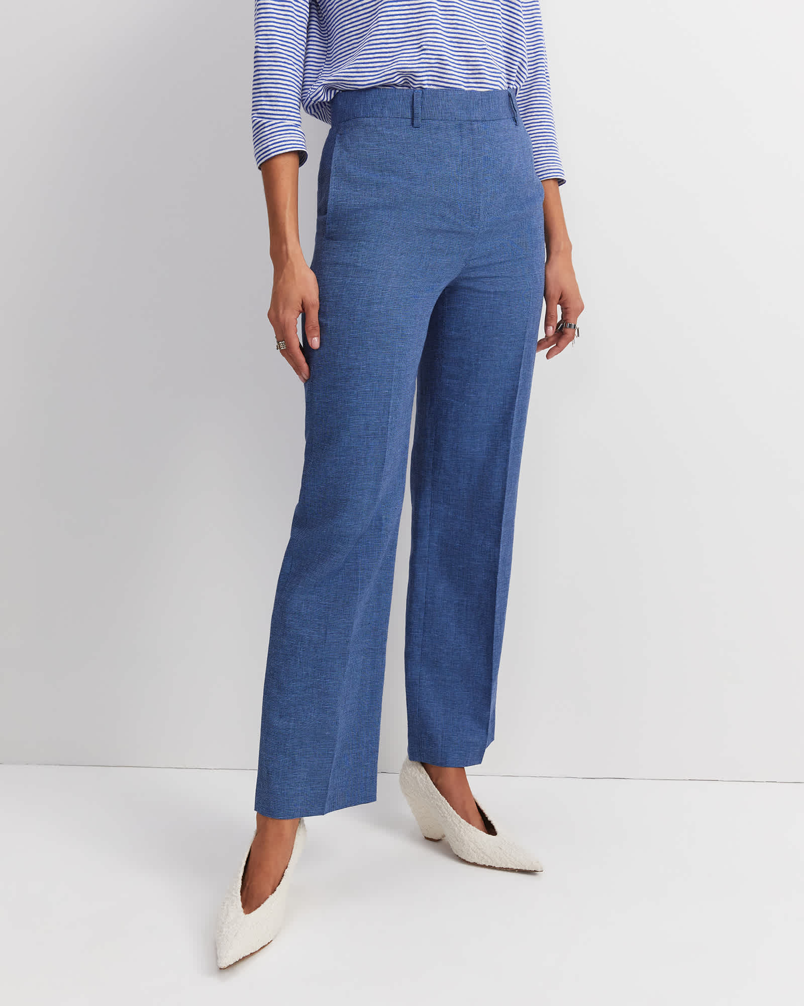 Saint Textured Straight Pant