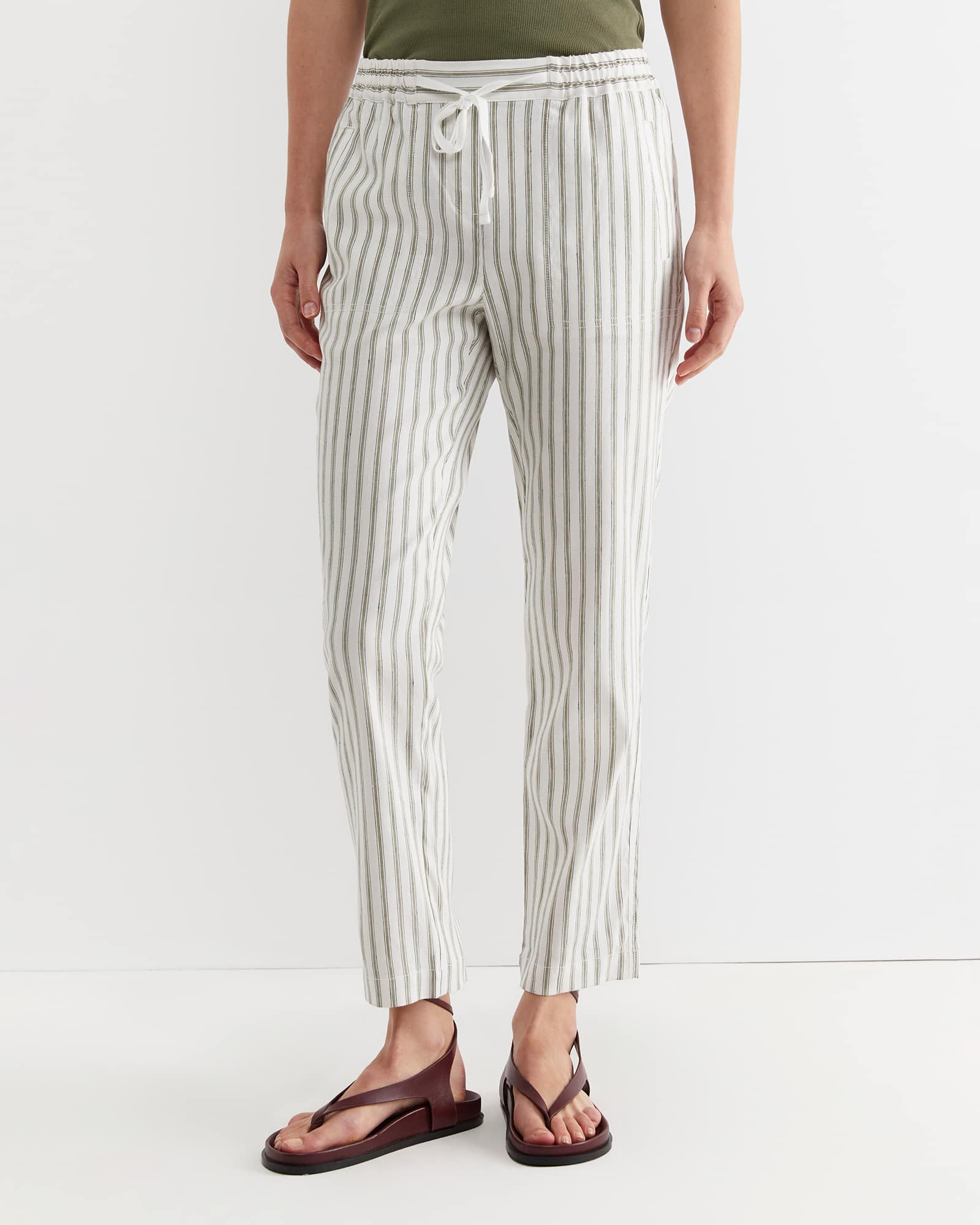 Rosa Stripe Linen Pant