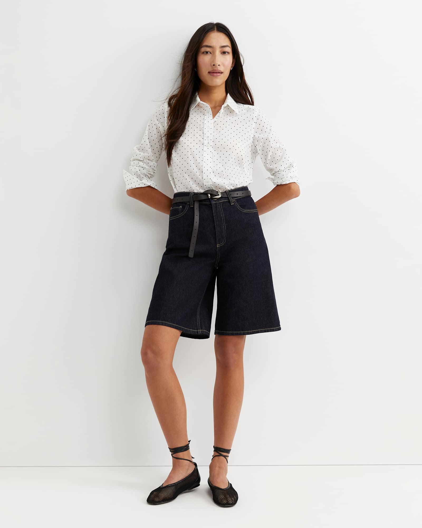 Spot Long Sleeve Lily Voile Shirt