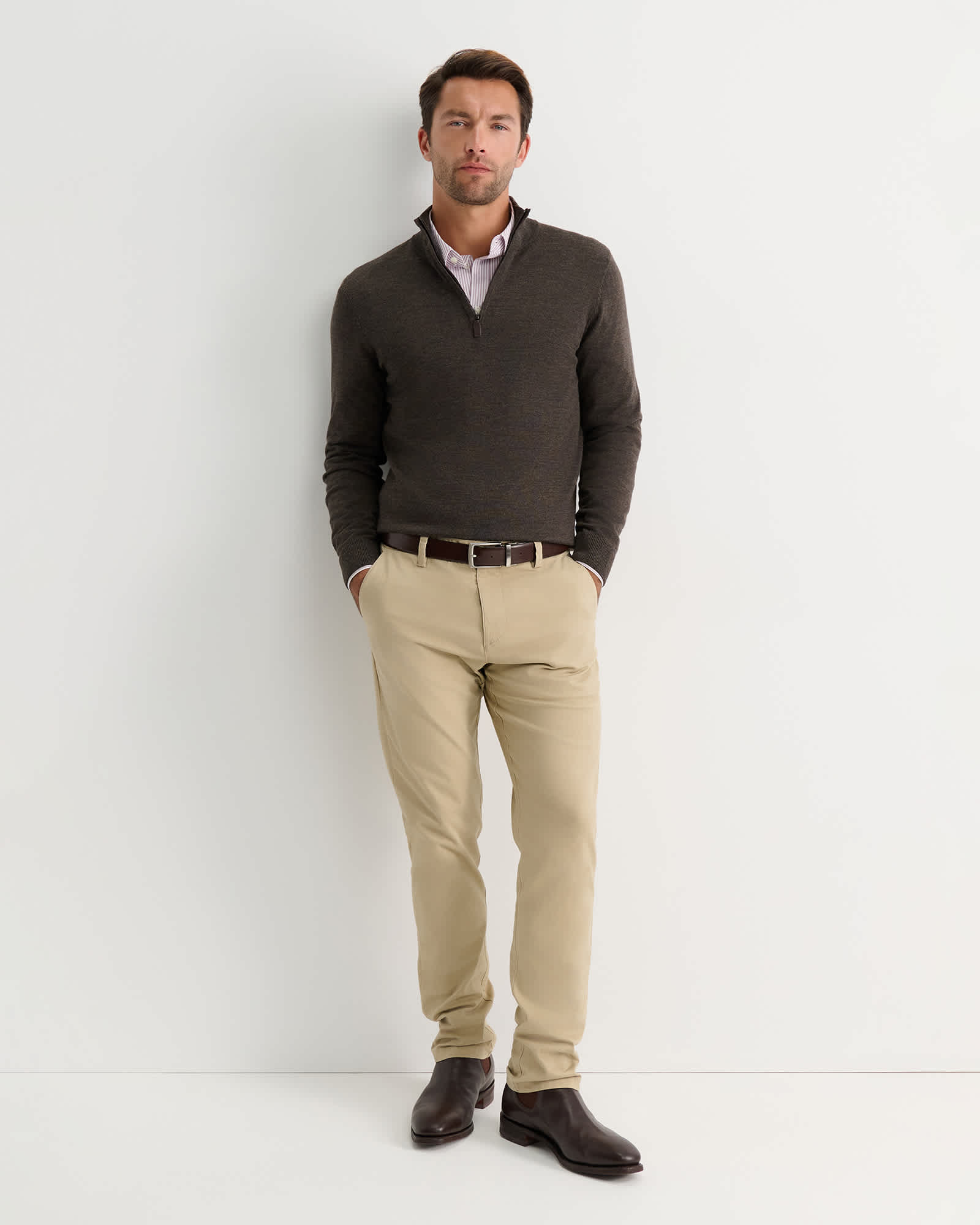 Henry Merino Quarter Zip Knit