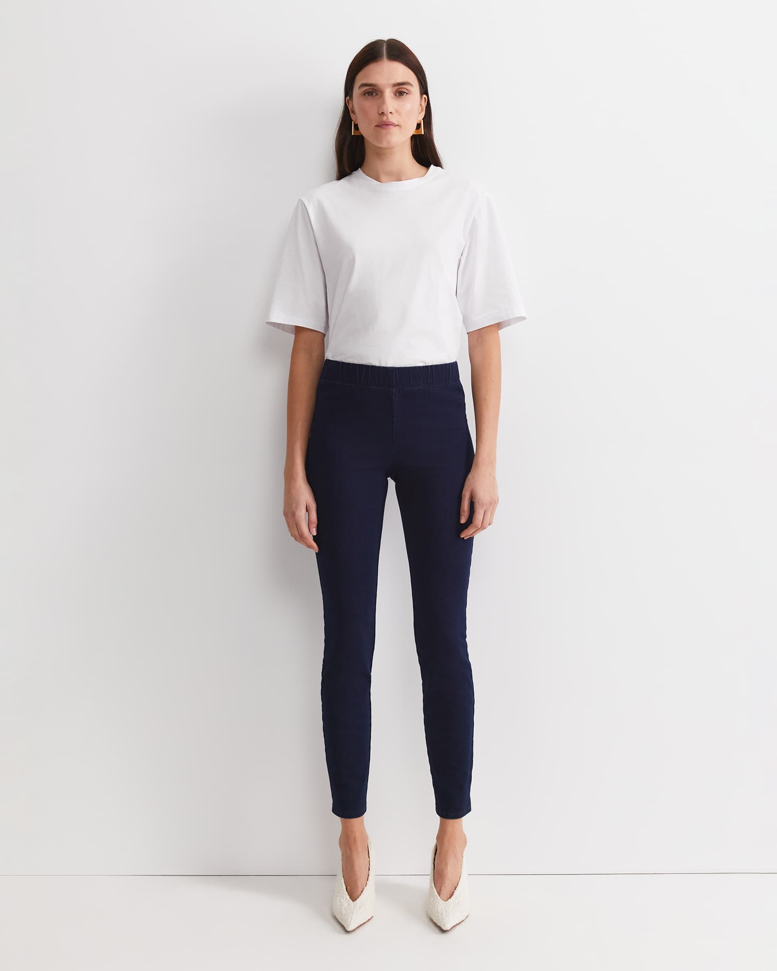 Felicity Denim Pull On Pant