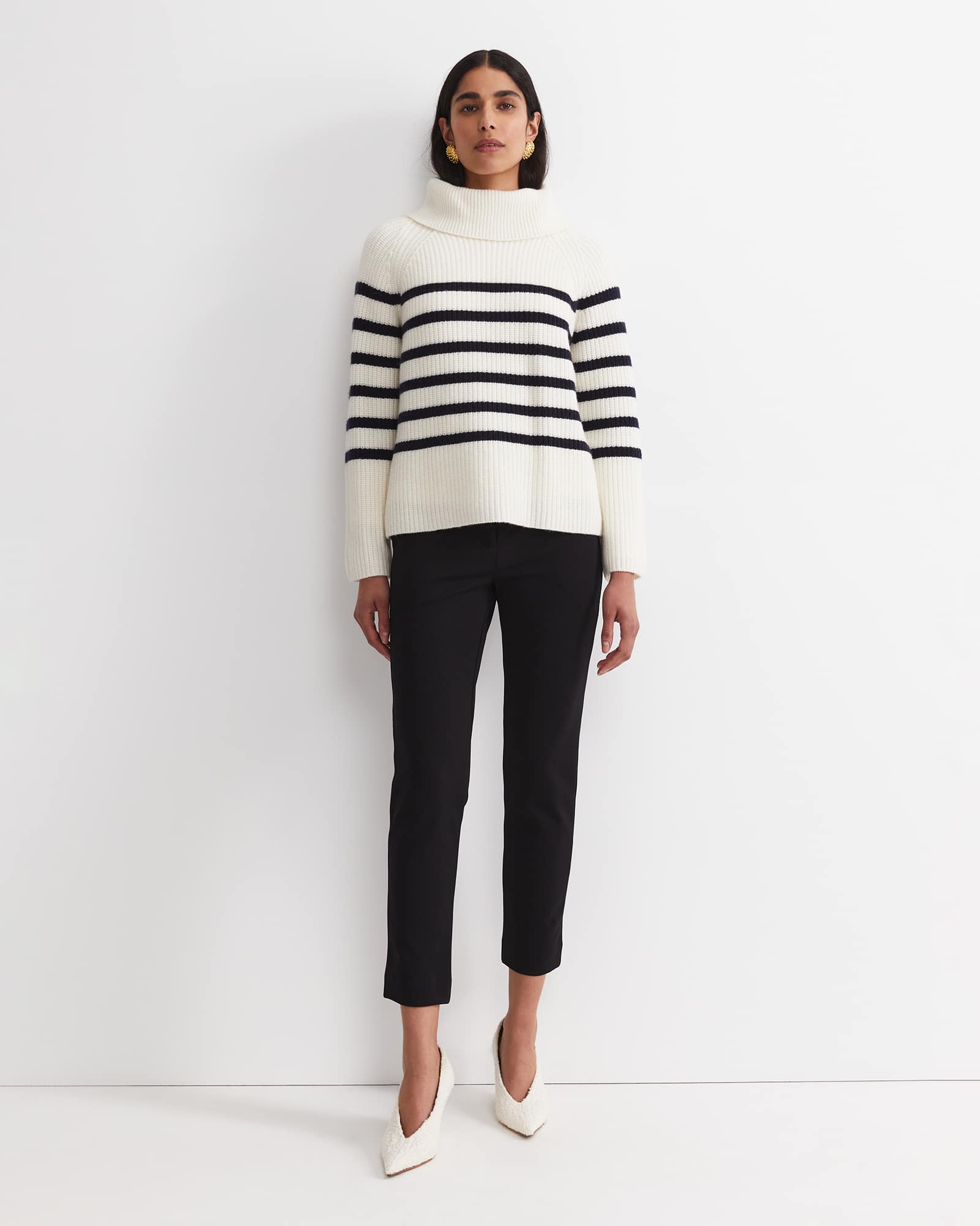 Sunshine Stripe Turtleneck Sweater