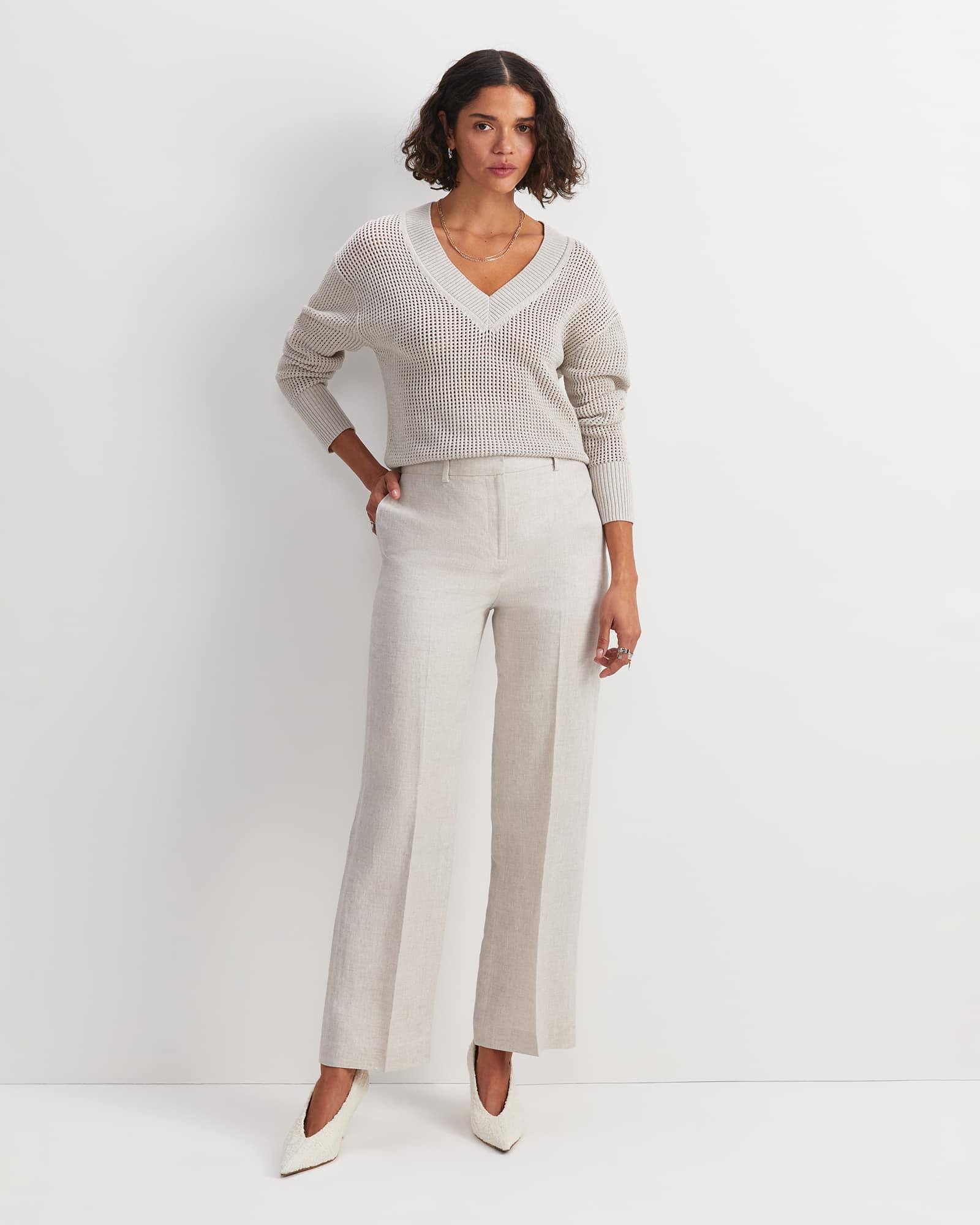 Freya Straight Linen Pant