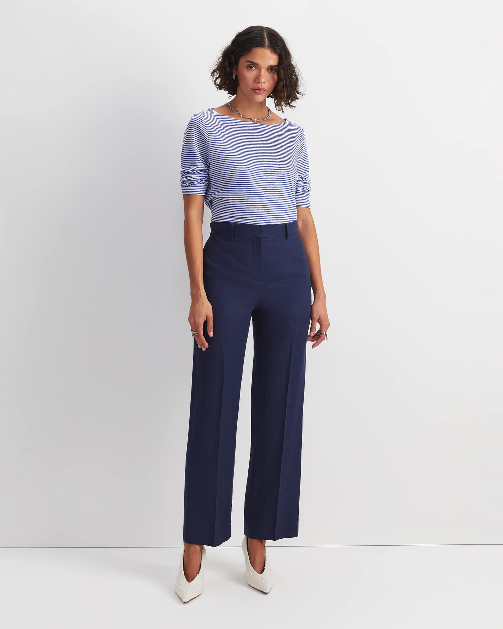 Freya Straight Linen Pant