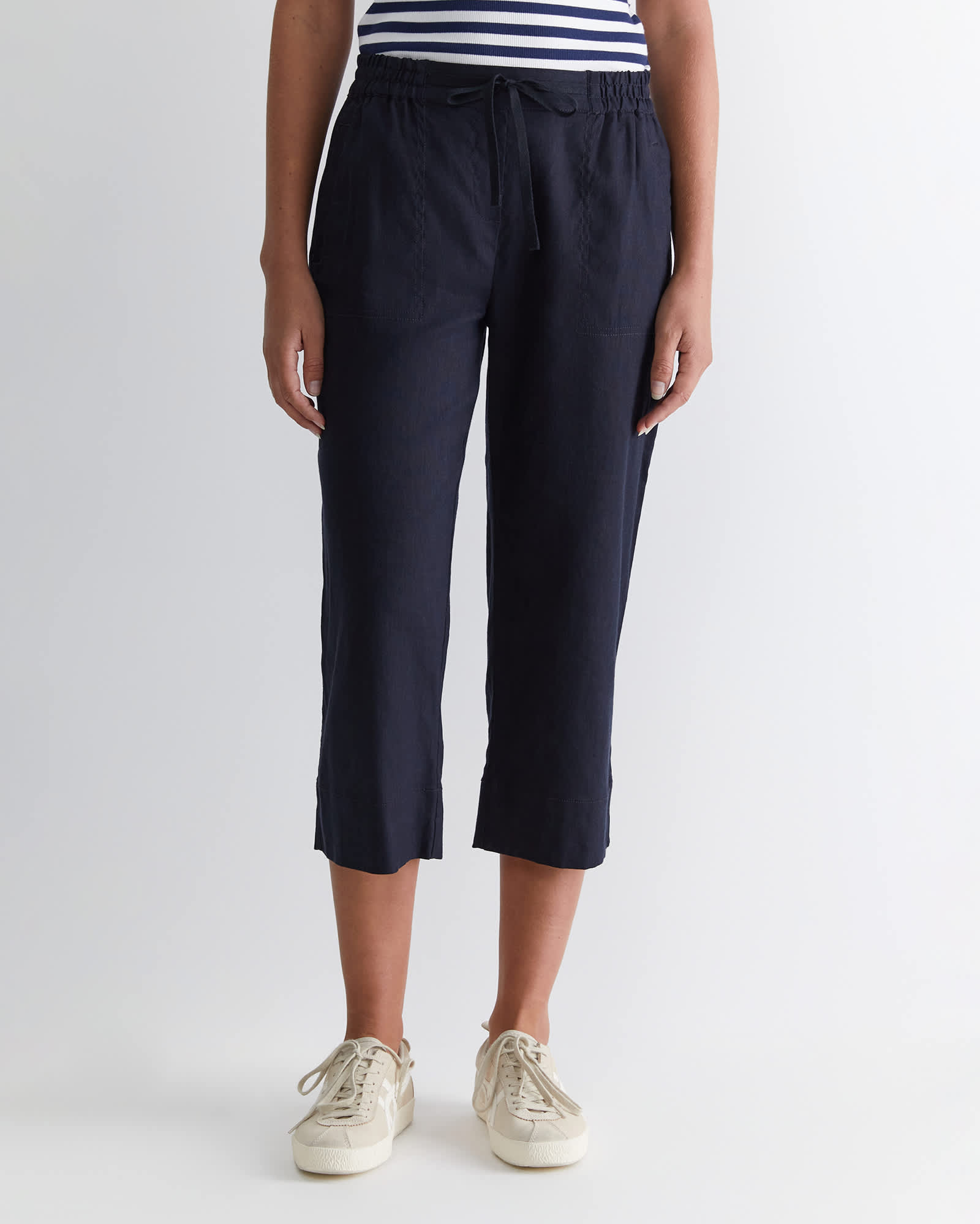 Rosa Crop Linen Pant