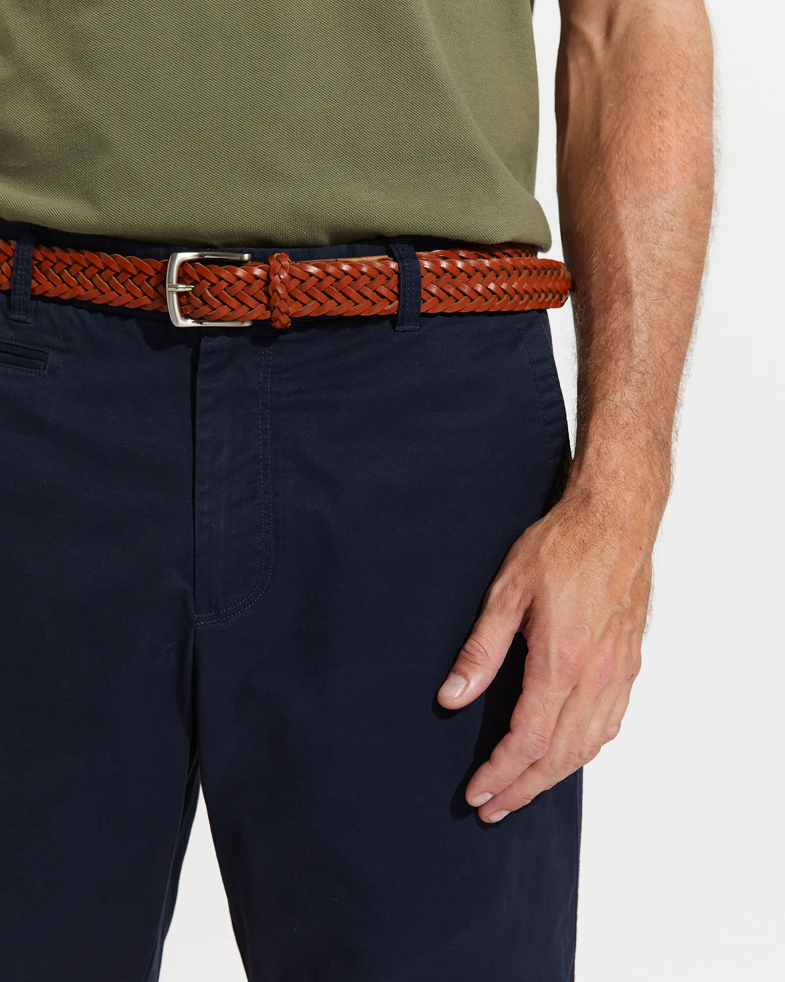 Apollo Woven Leather Belt
