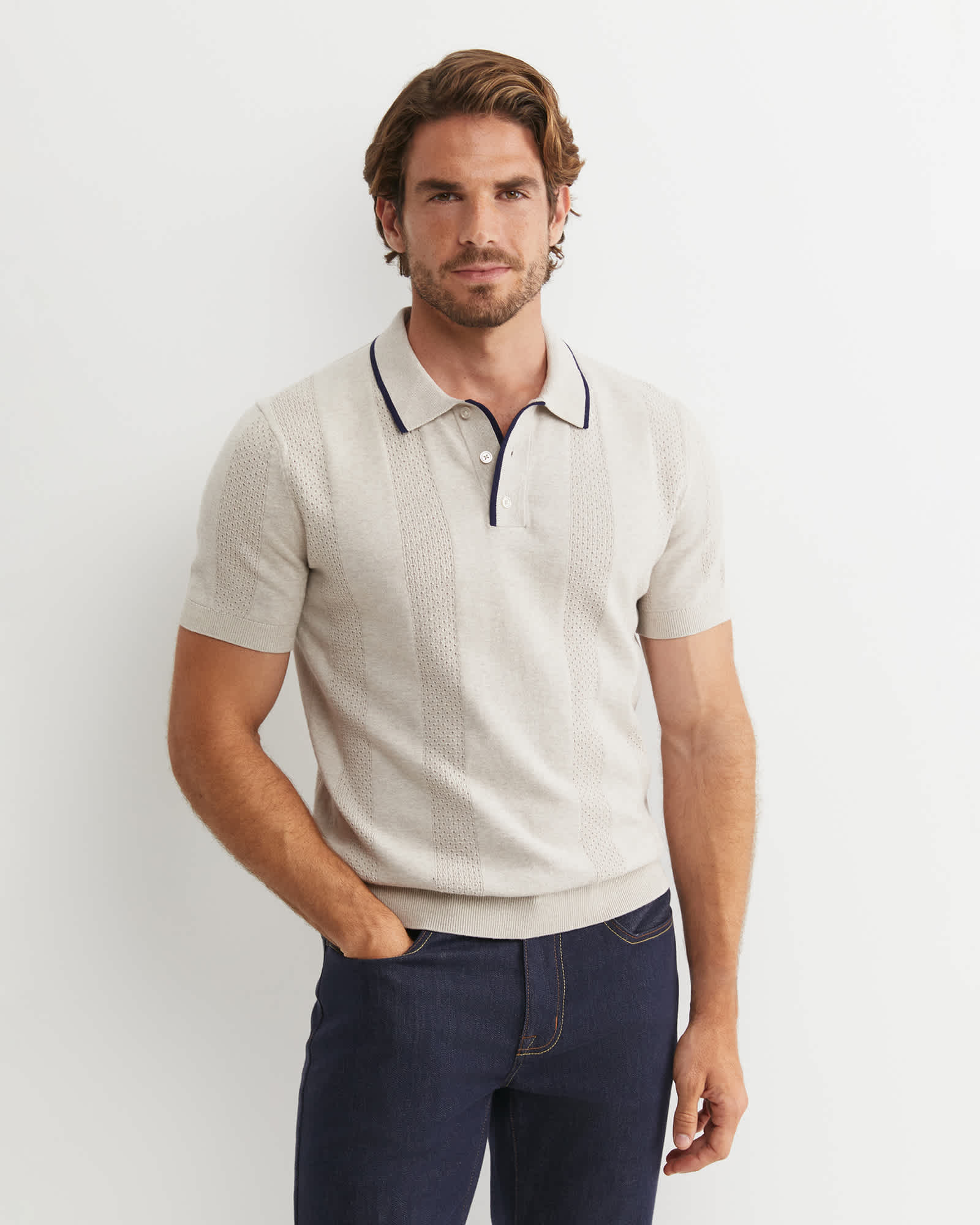 Luka Short Sleeve Knit Polo
