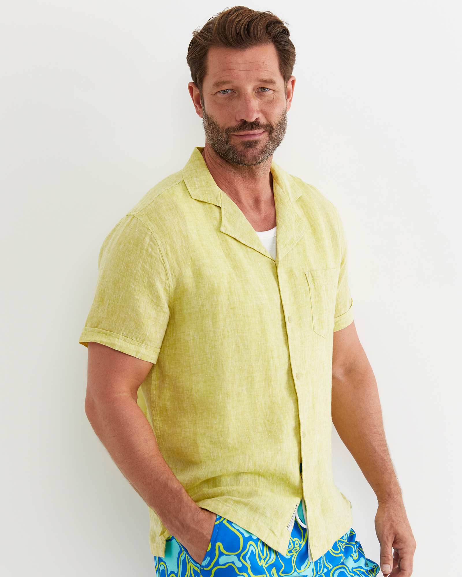 Short Sleeve Stanton Linen Shirt