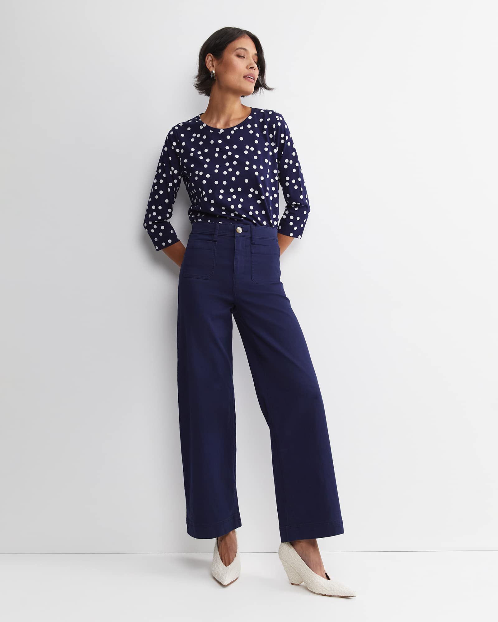 Polka Mercerised Tee