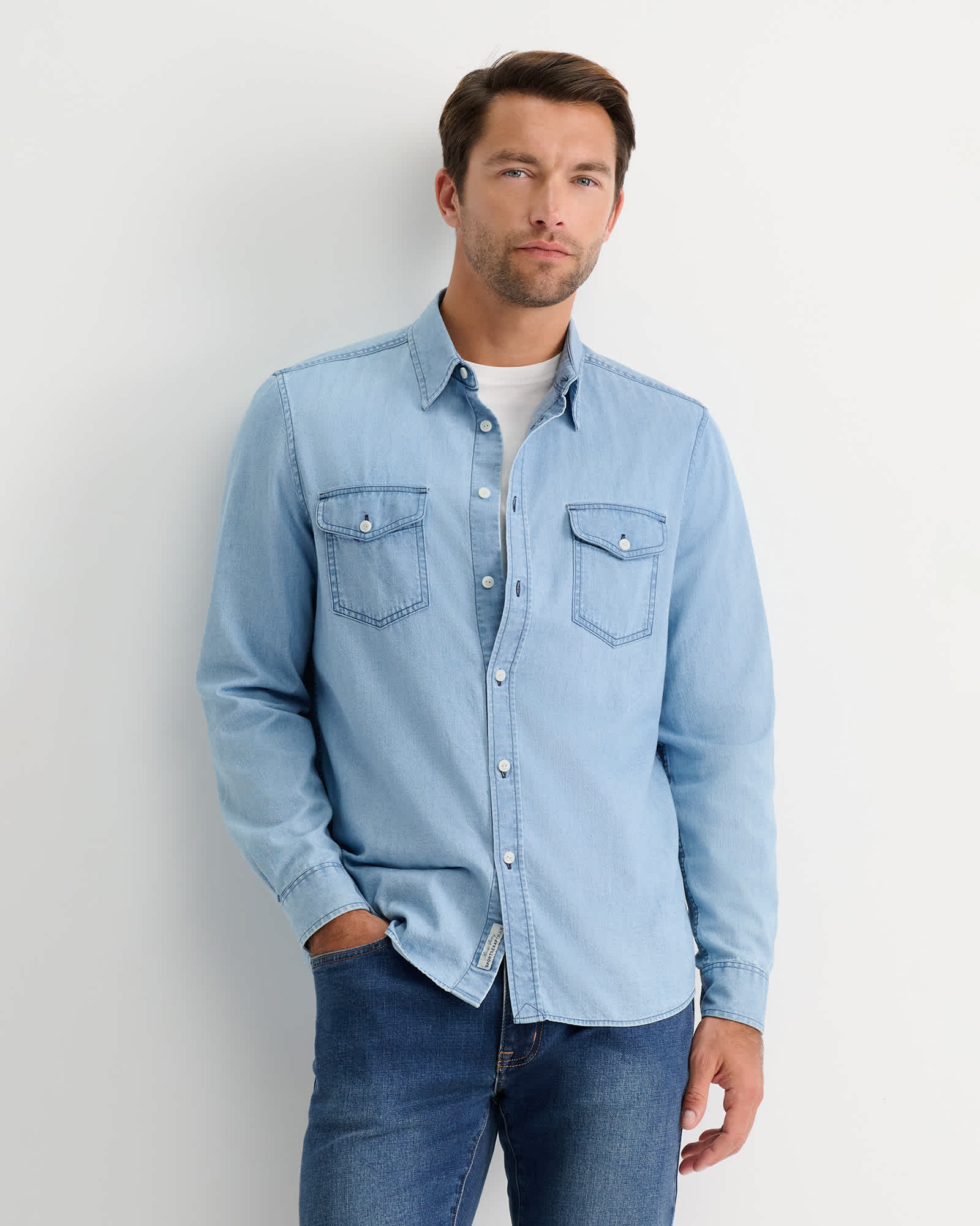 Denim Long Sleeve Shirt