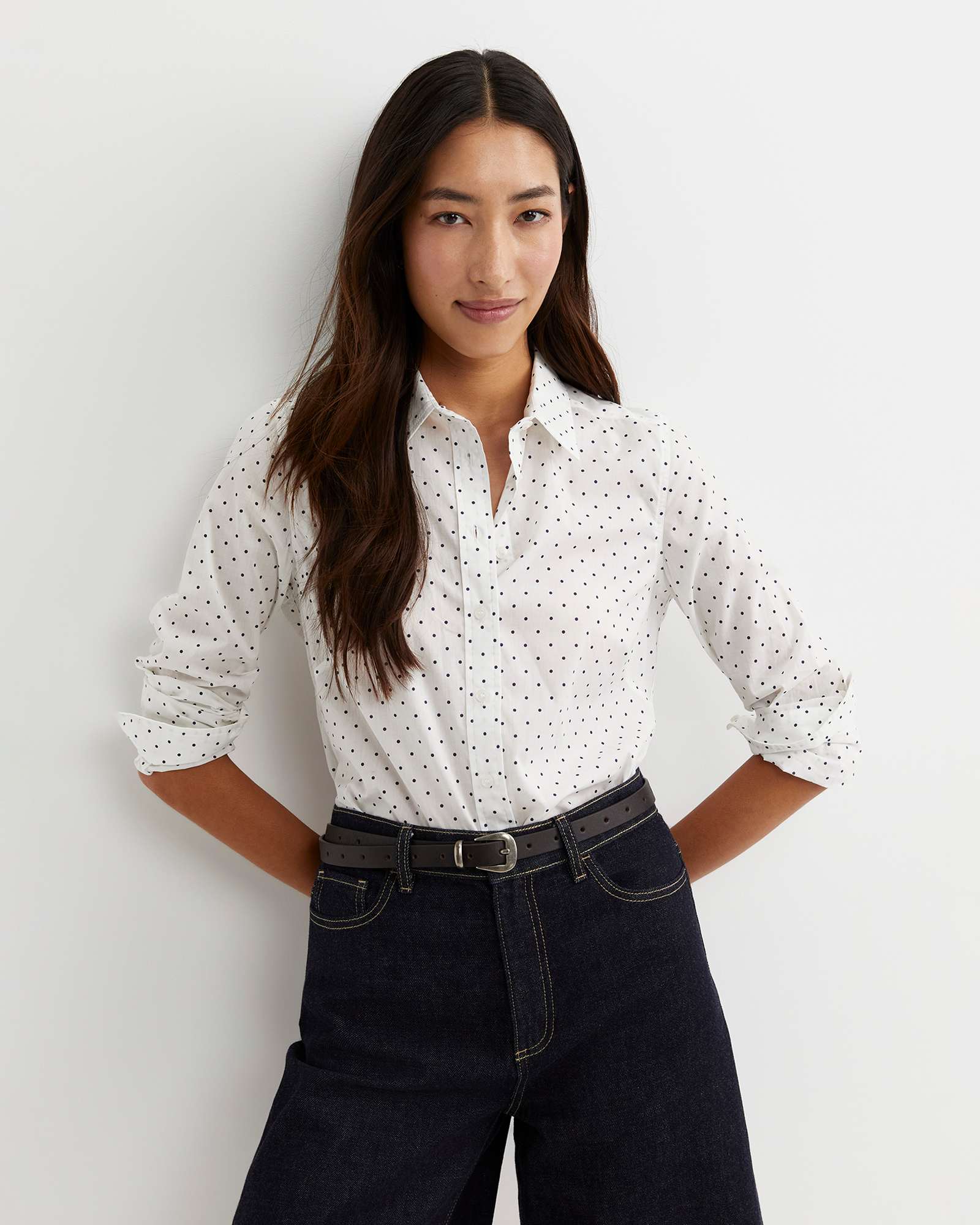 Spot Long Sleeve Lily Voile Shirt