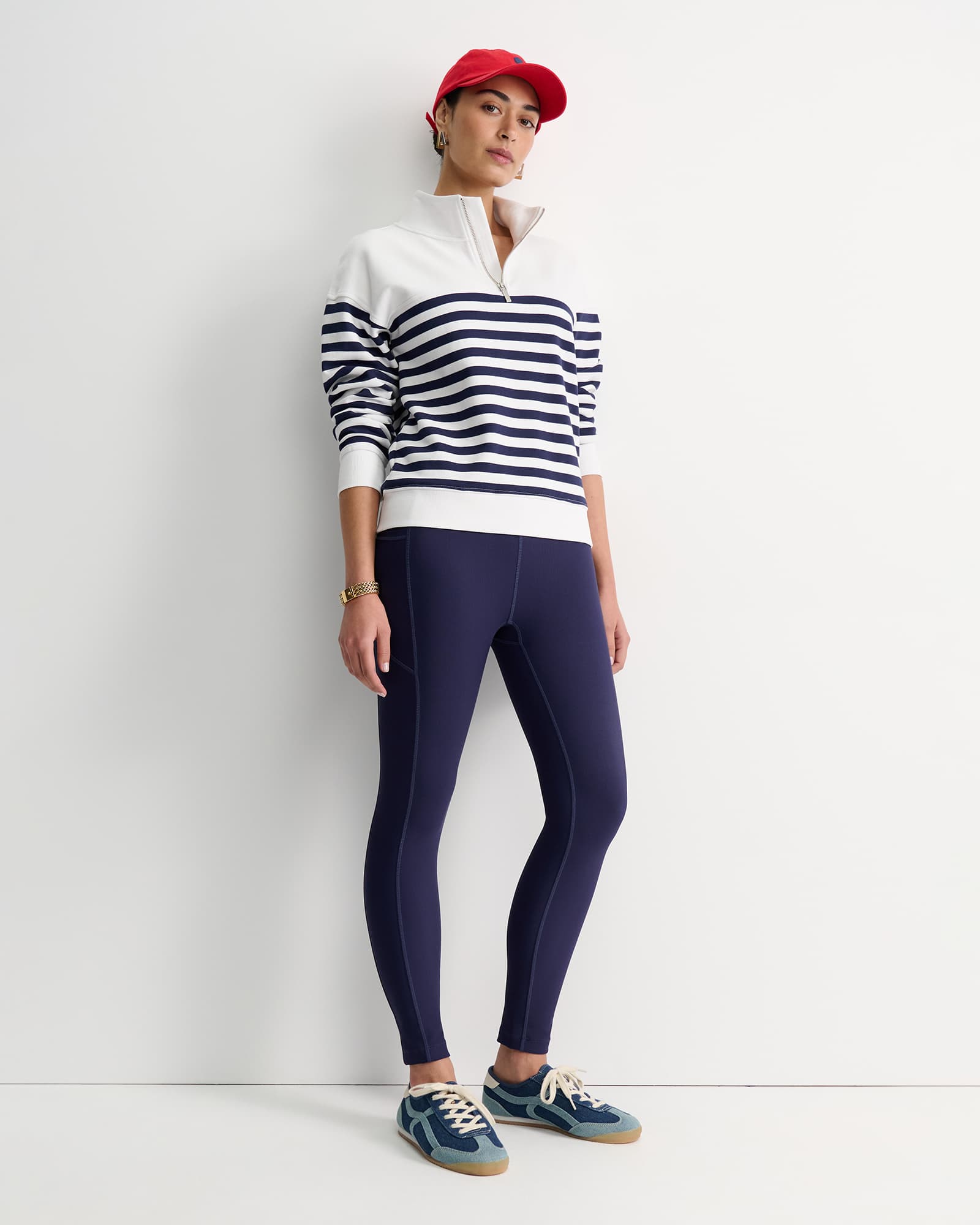 SC Stripe Quarter Zip Sweat