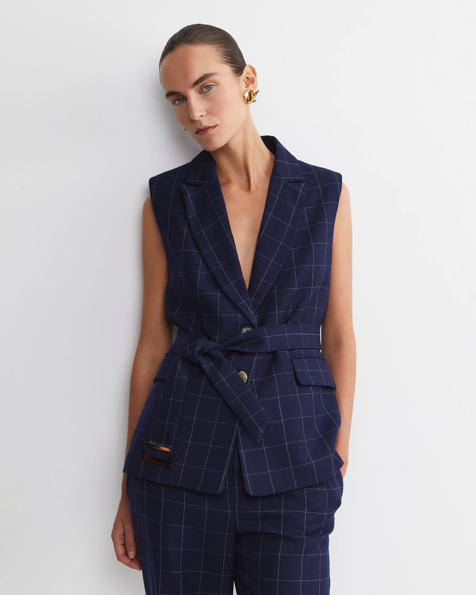 Chiara Check Vest