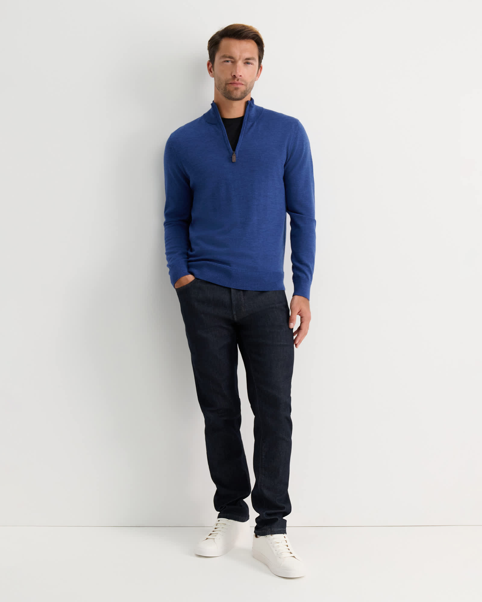 Henry Merino Quarter Zip Knit