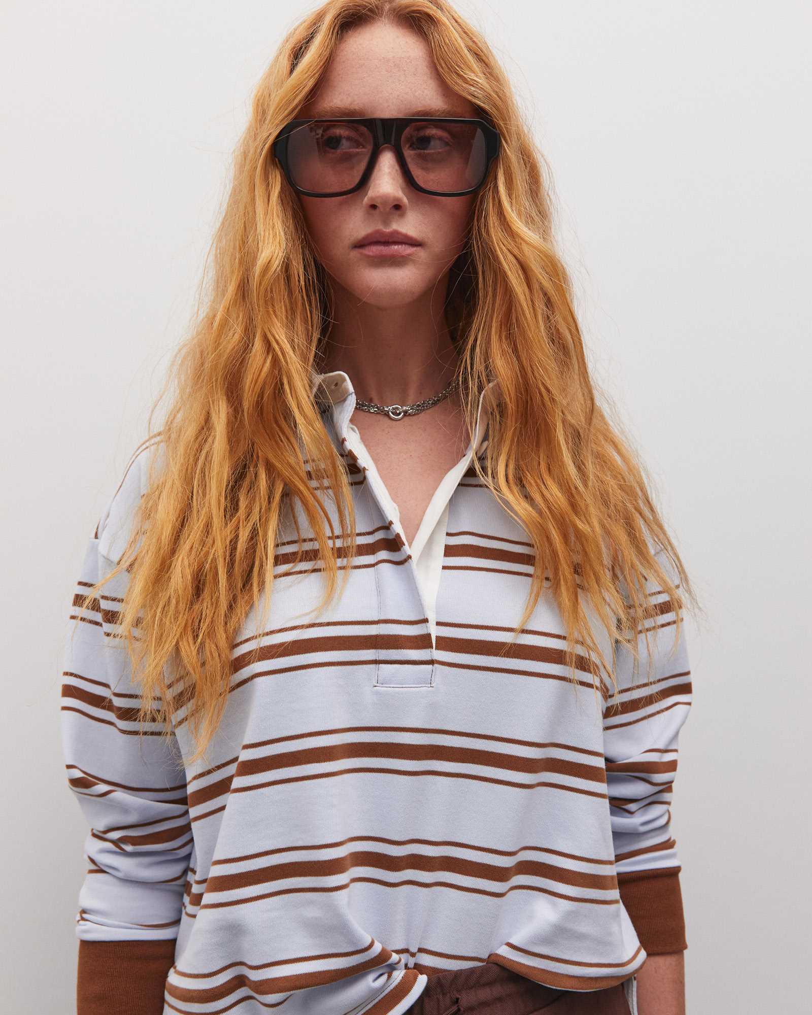 Jane Cropped Rugby Shirt