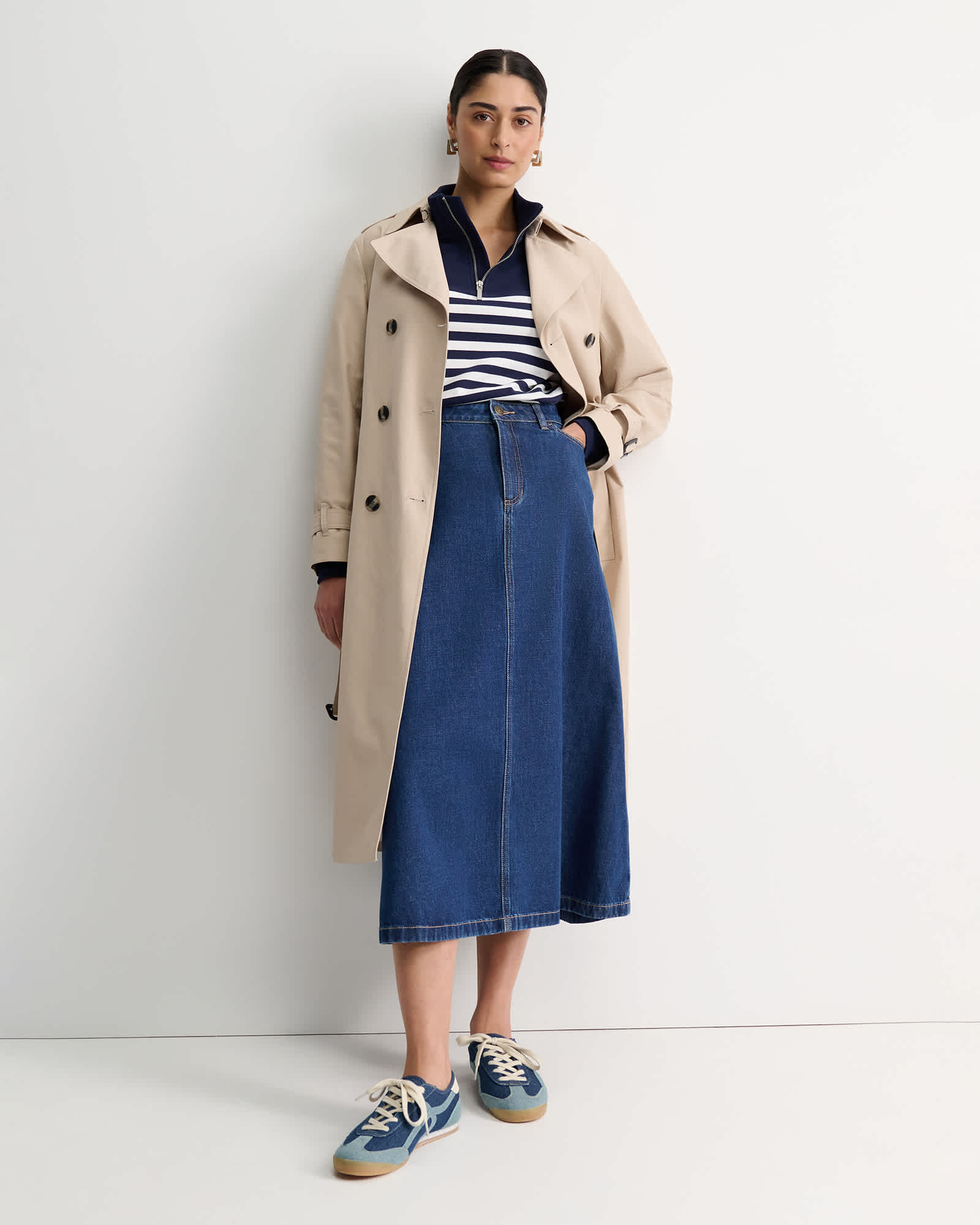 SC Stripe Quarter Zip Sweat