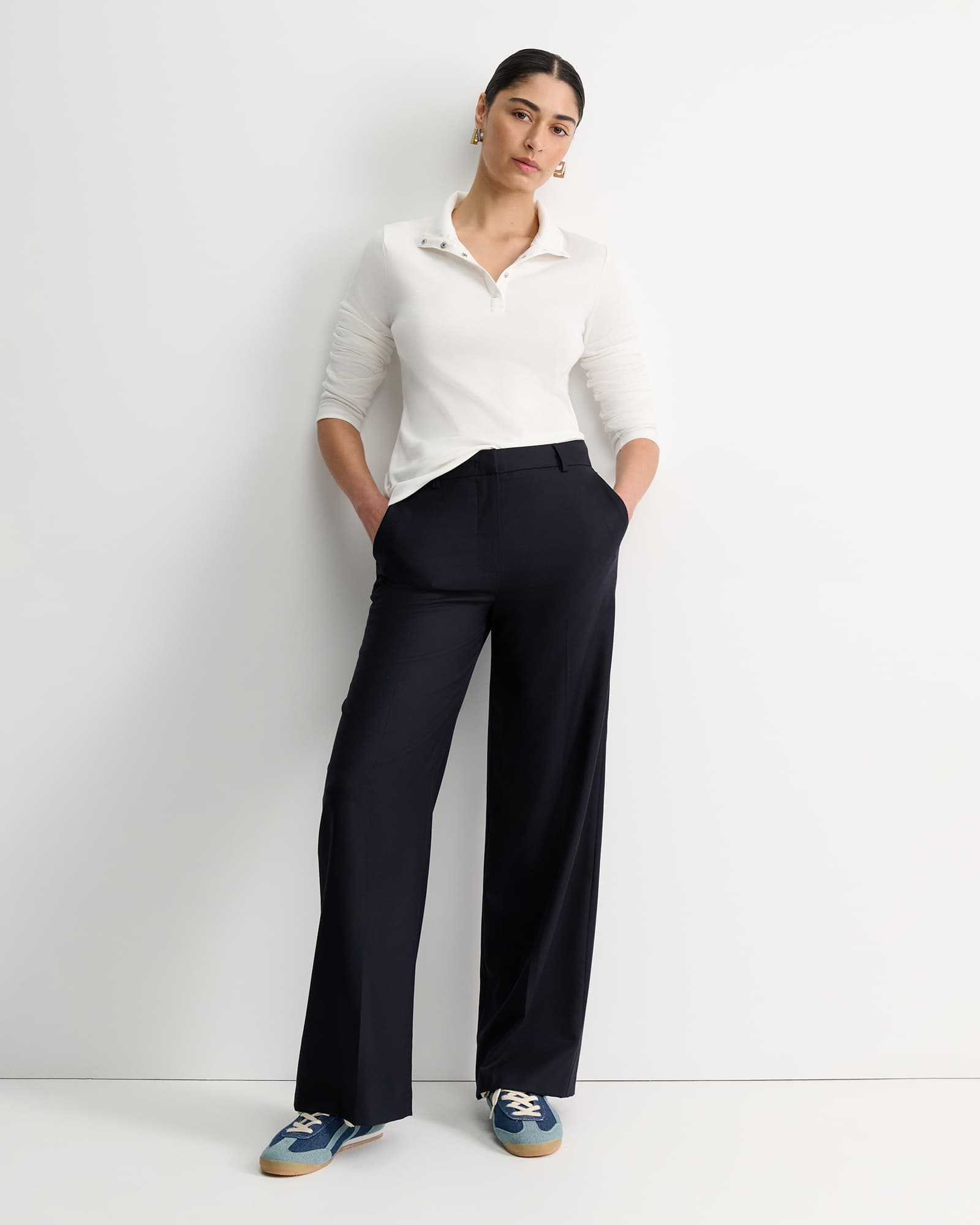 Lucy Snap Funnel Neck Top