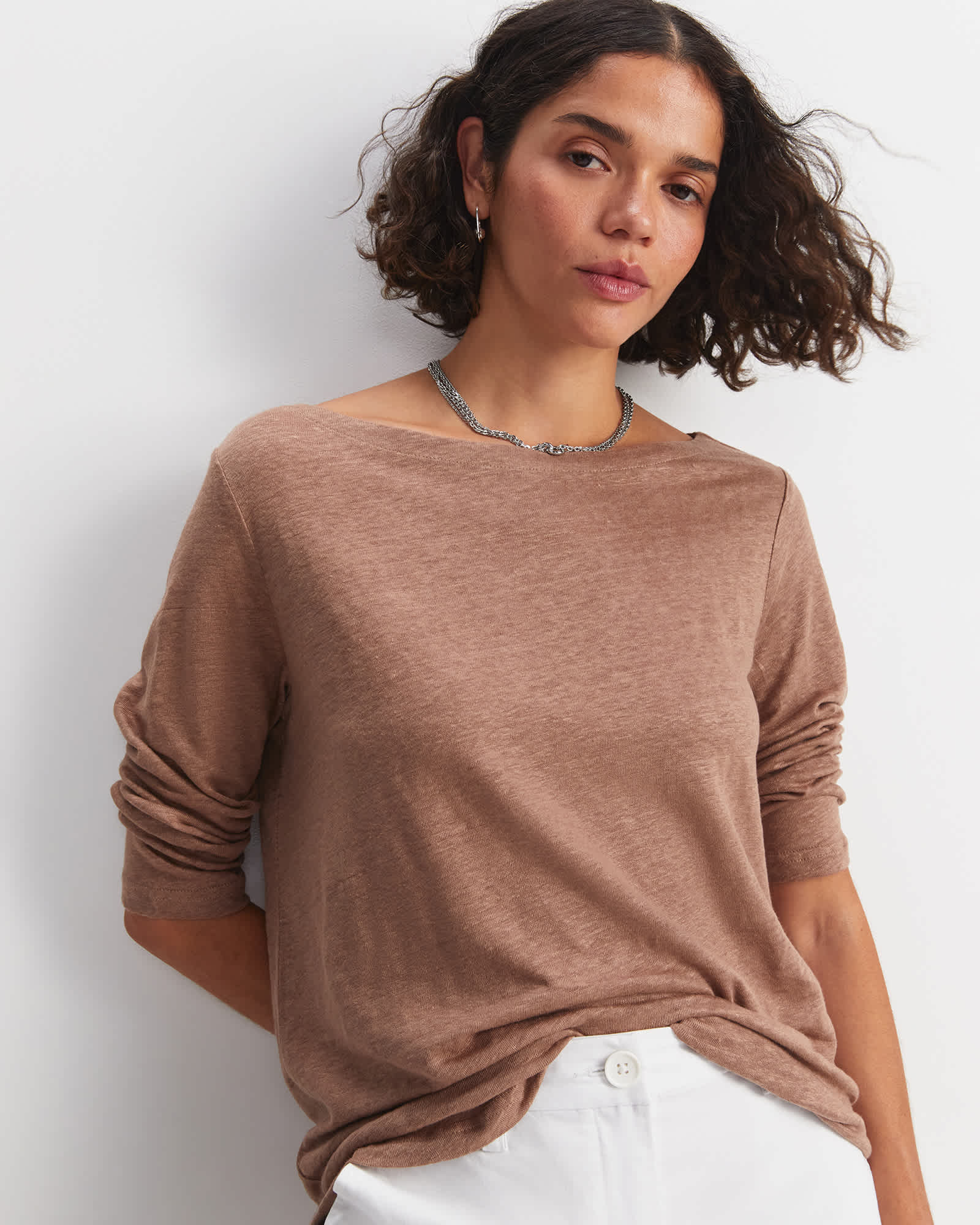 Cecile Linen Top