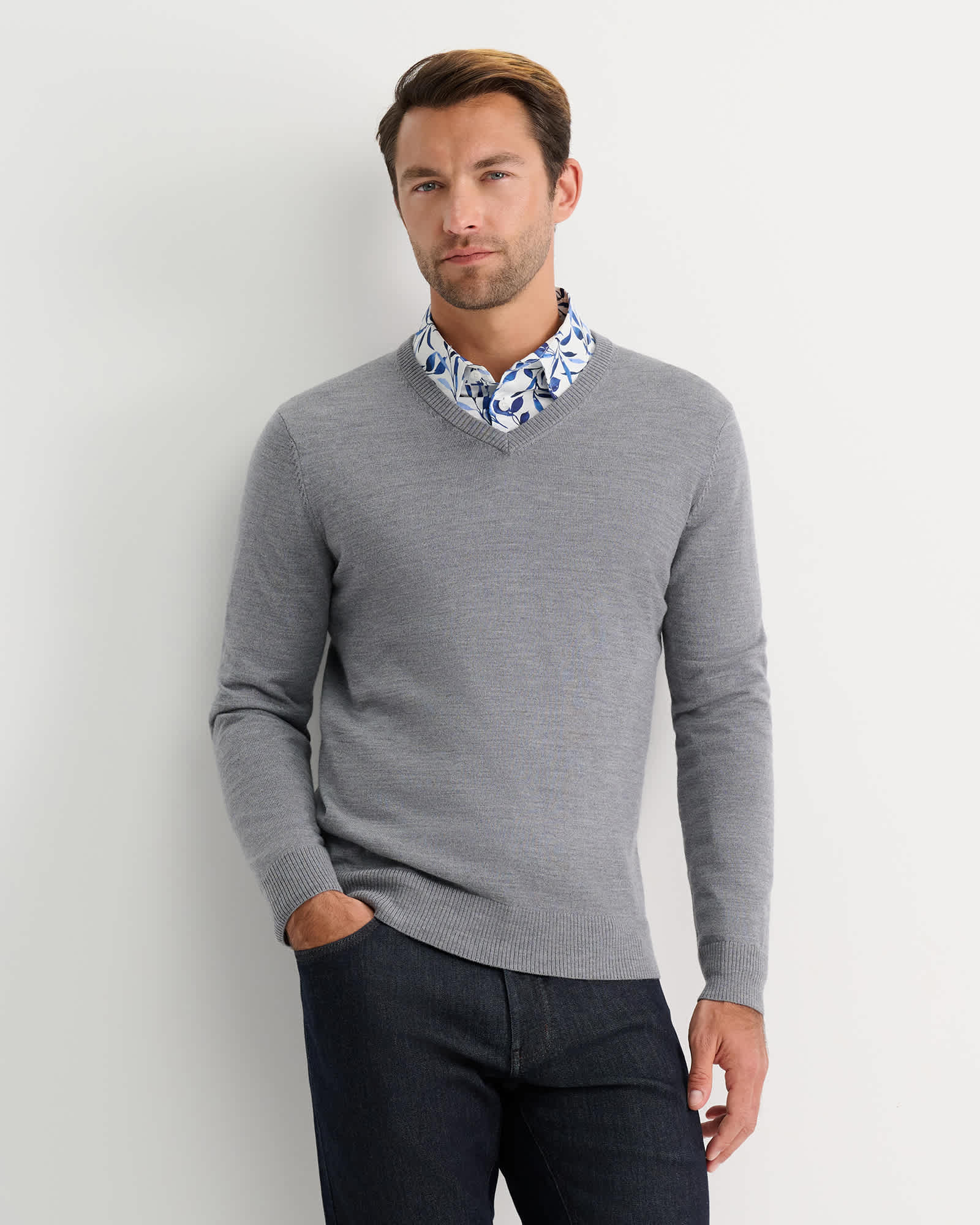 Merino V-Neck Knit
