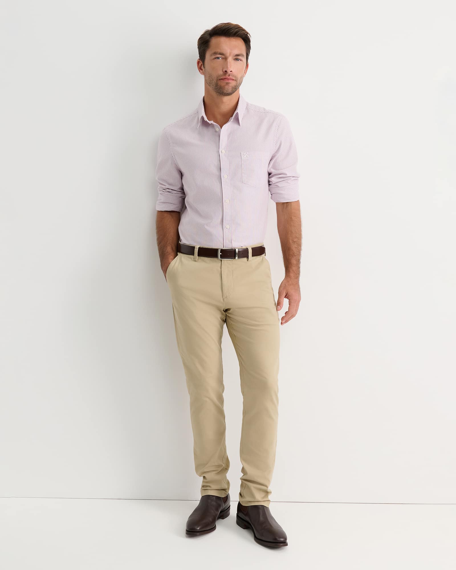 Oxford Stripe Long Sleeve Shirt