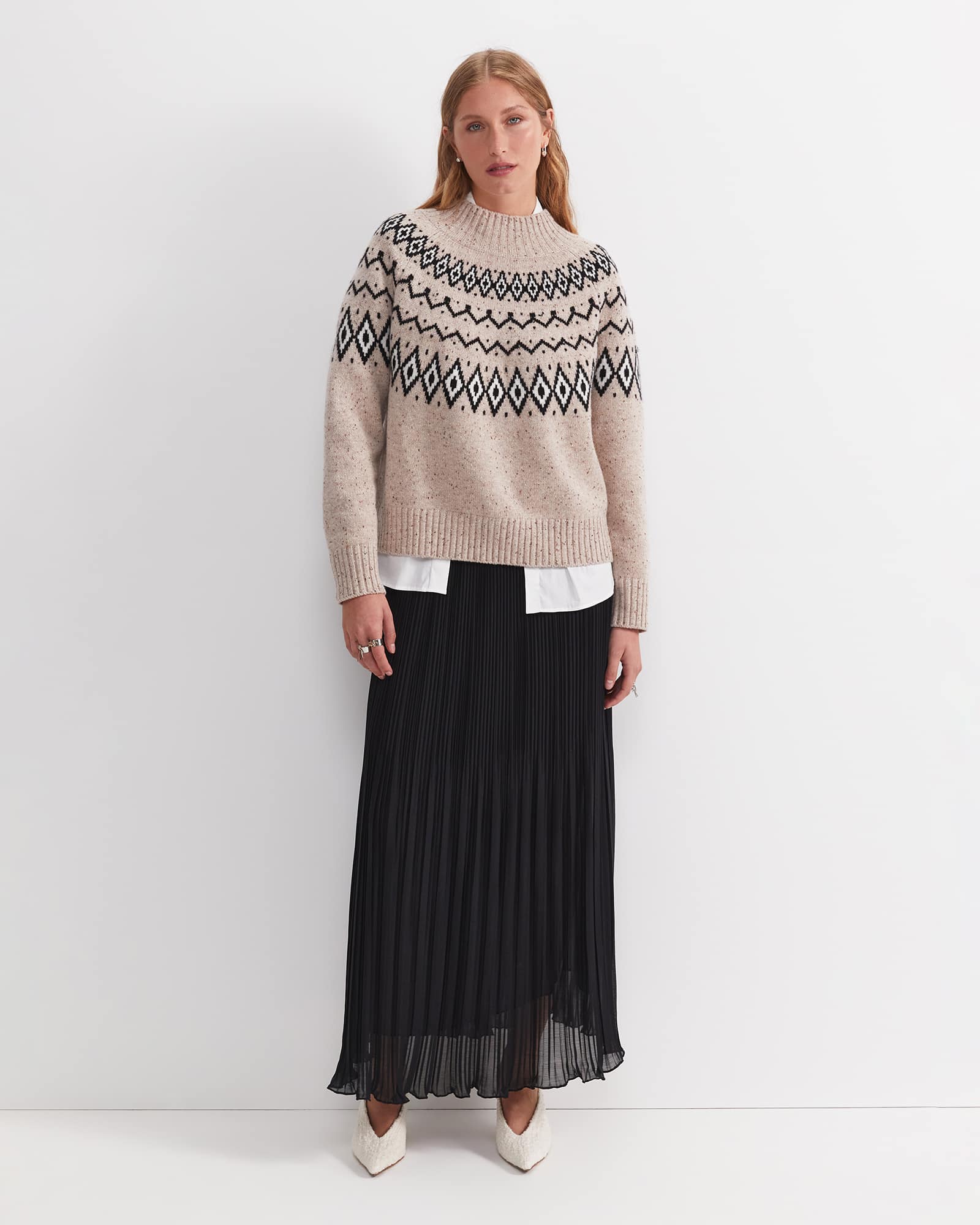 Sunflower Fair Isle Wool Sweater