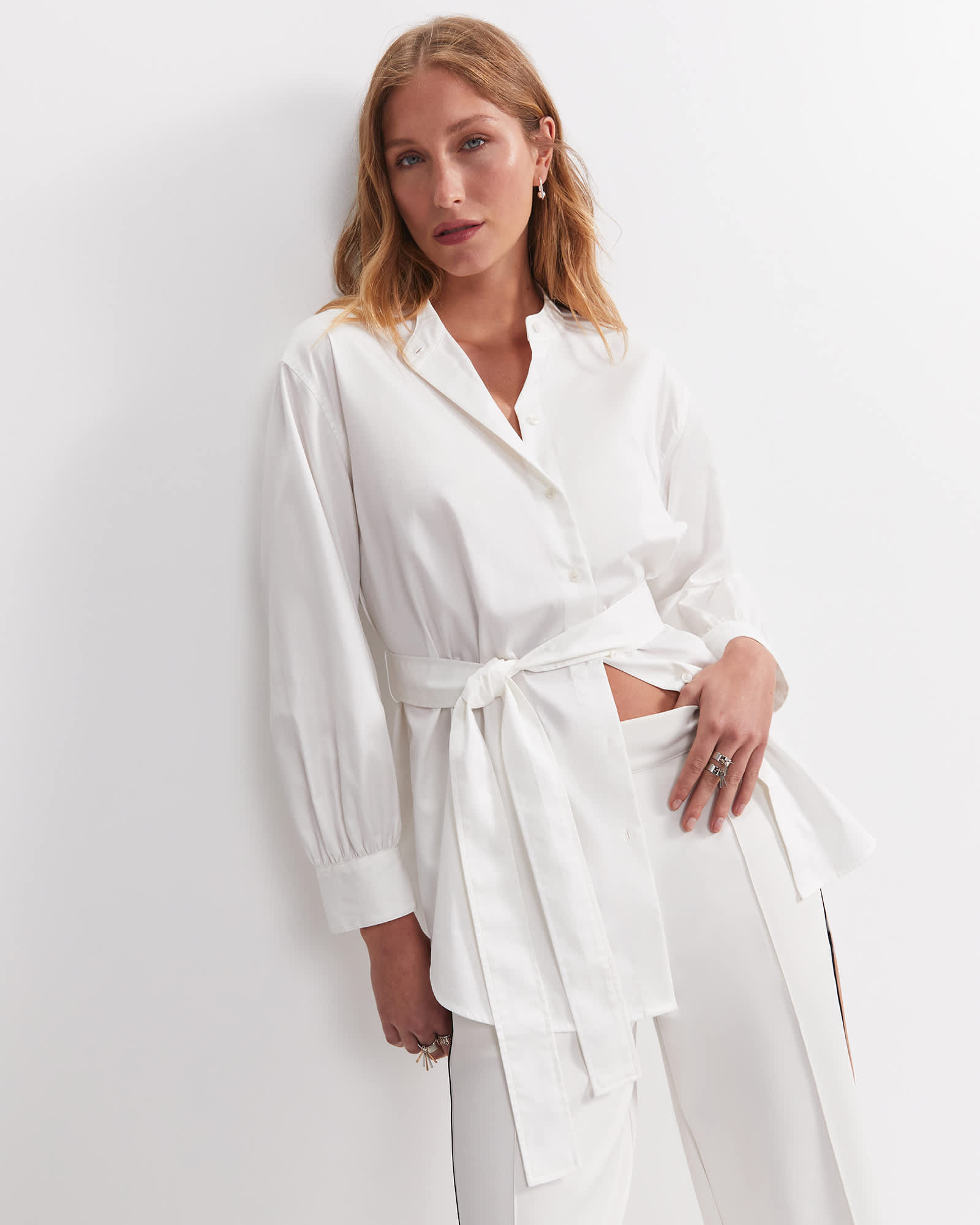 Amelie Tie-Waist Blouse