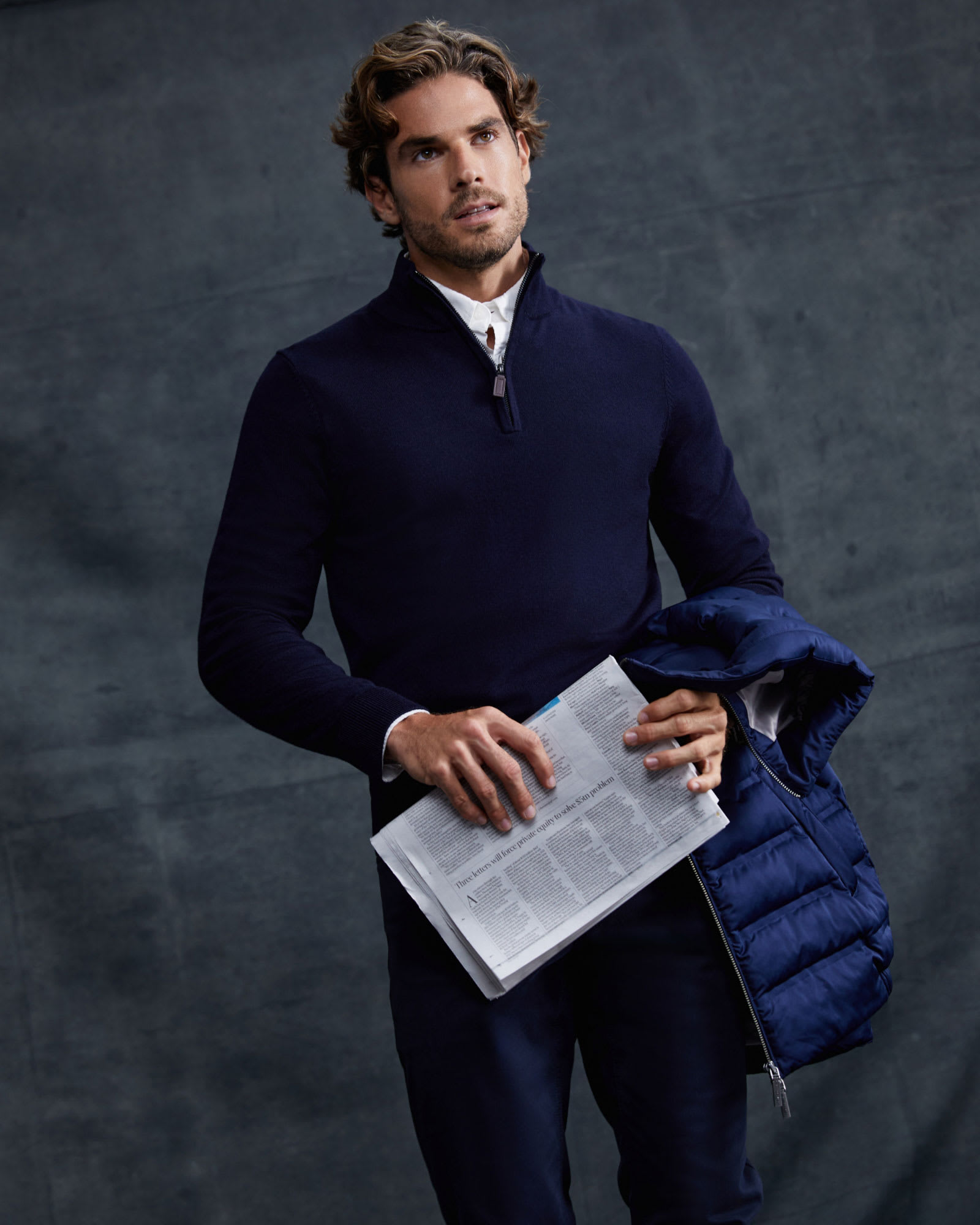 Henry Merino Quarter Zip Knit