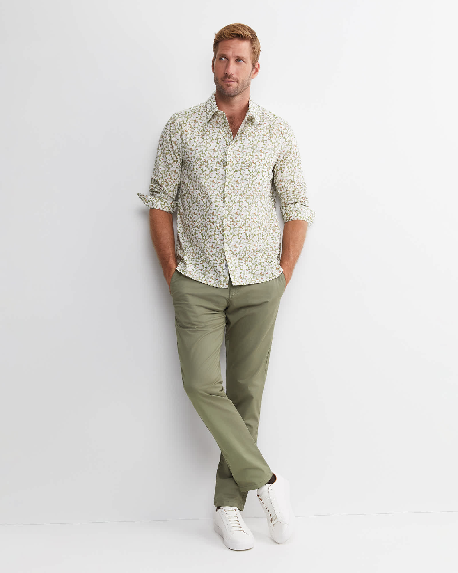 George Long Sleeve Print Shirt