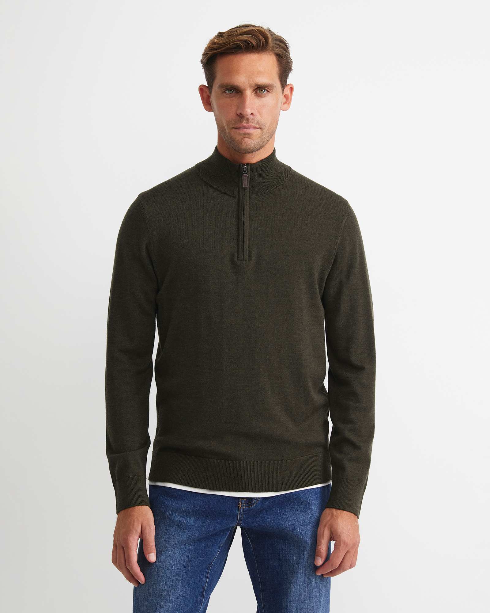 Henry Merino Quarter Zip Knit