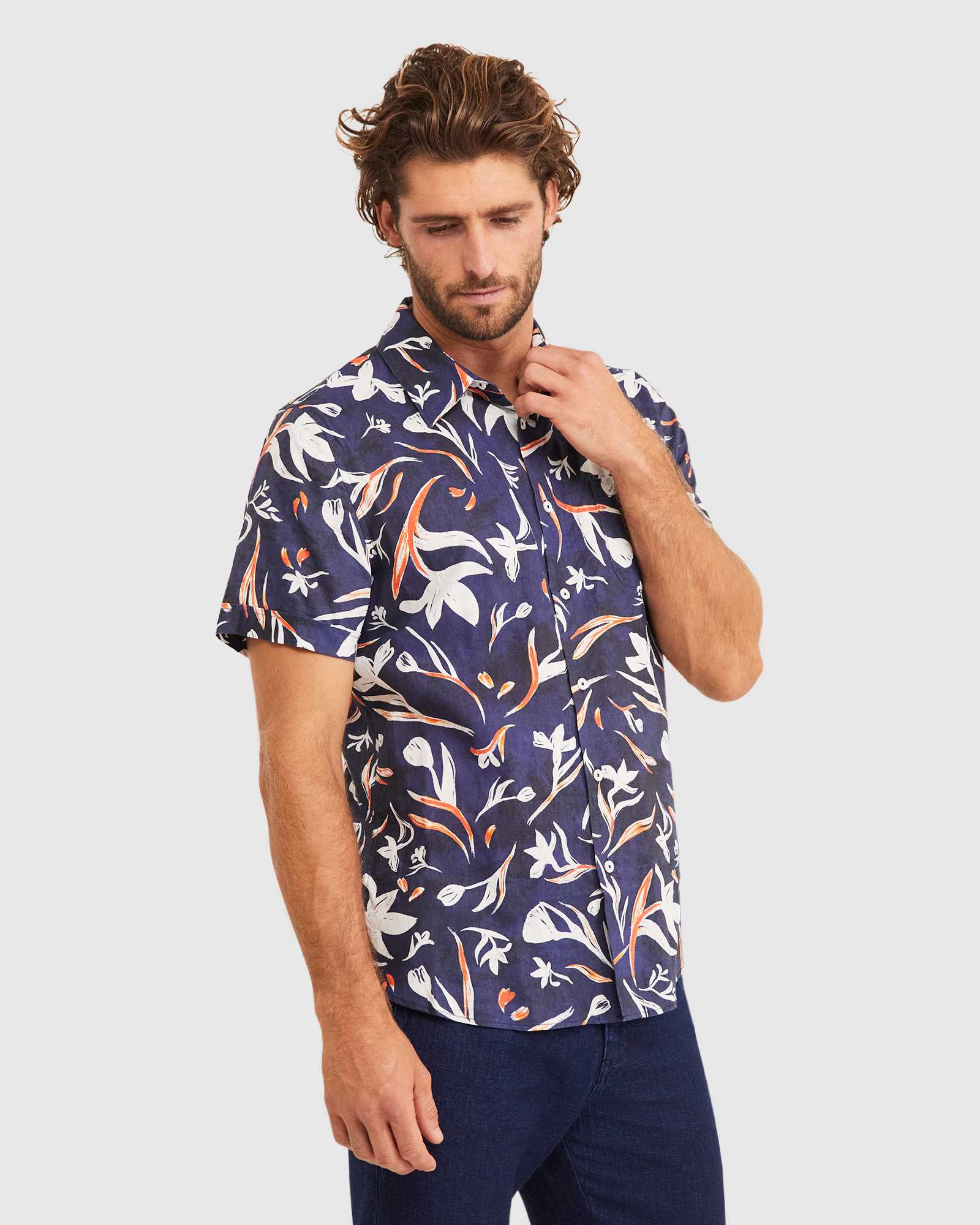 Crawford Short Sleeve Tapered Shirt