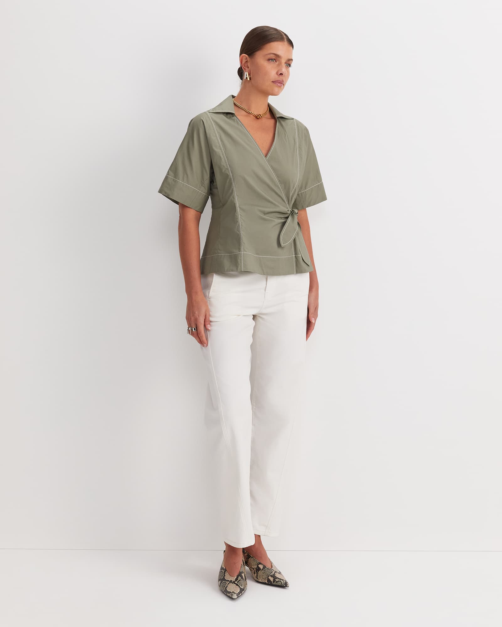Shiloh Wrap Top