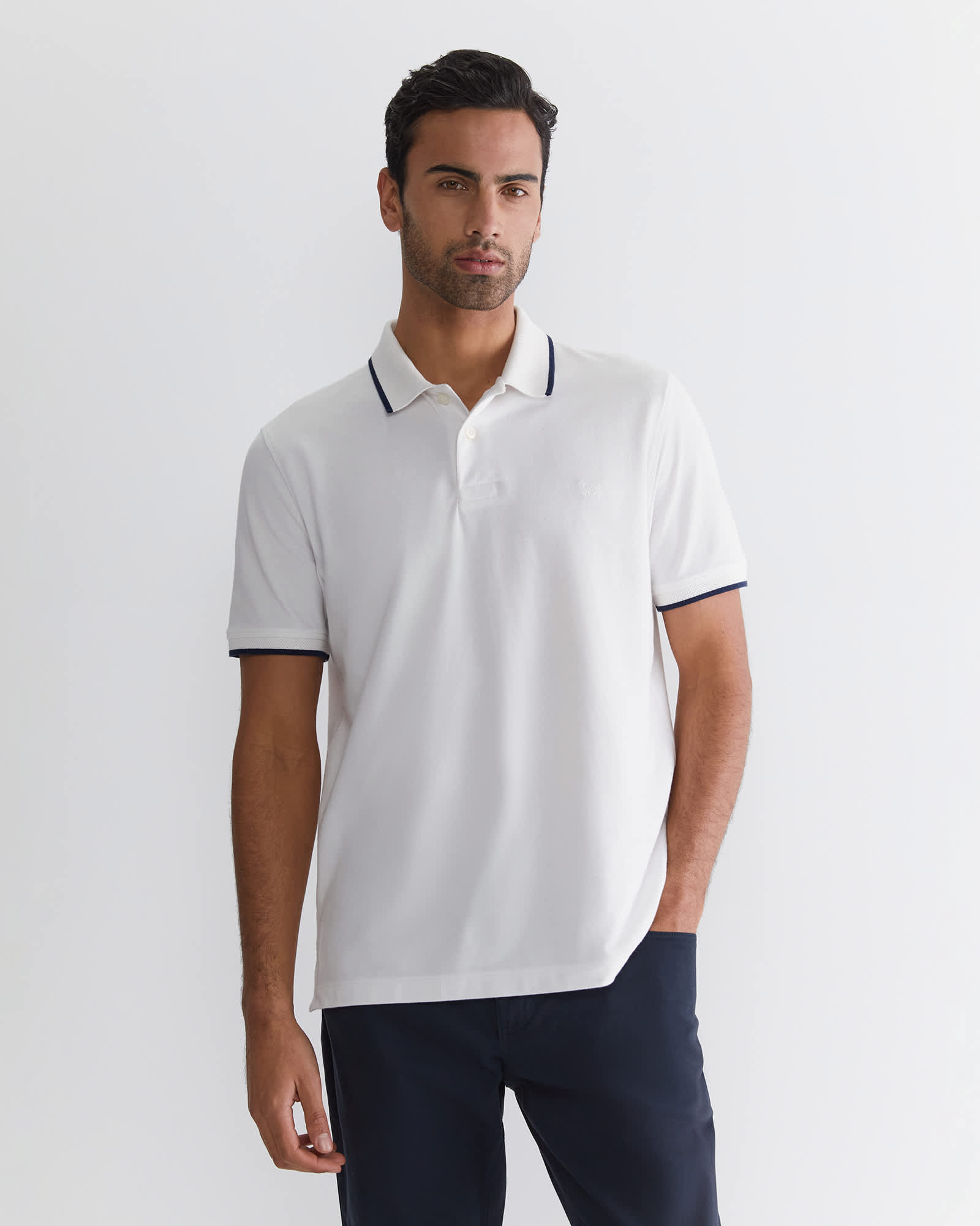 SC Tipped Pique Polo