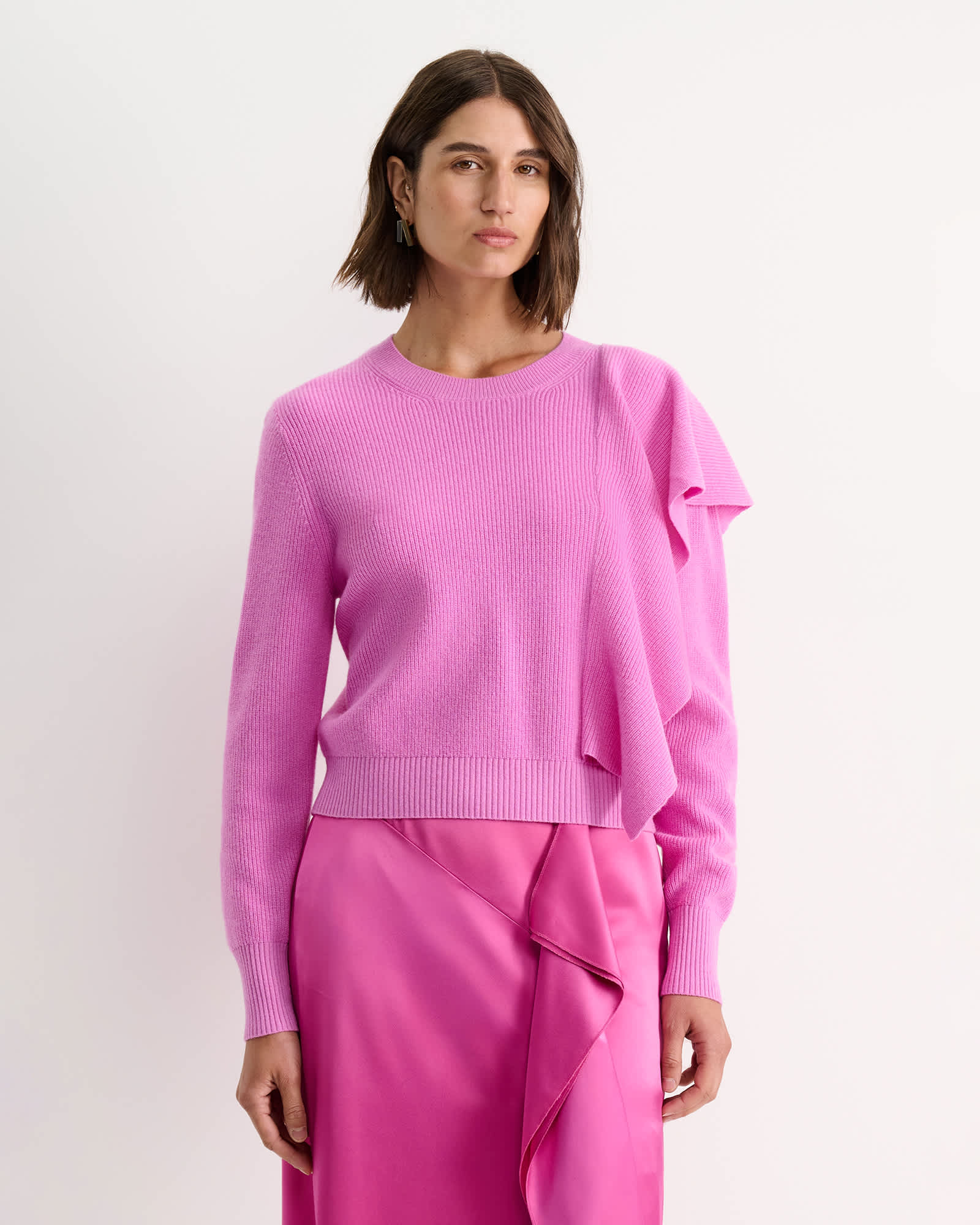 Pearl Ruffle Sweater