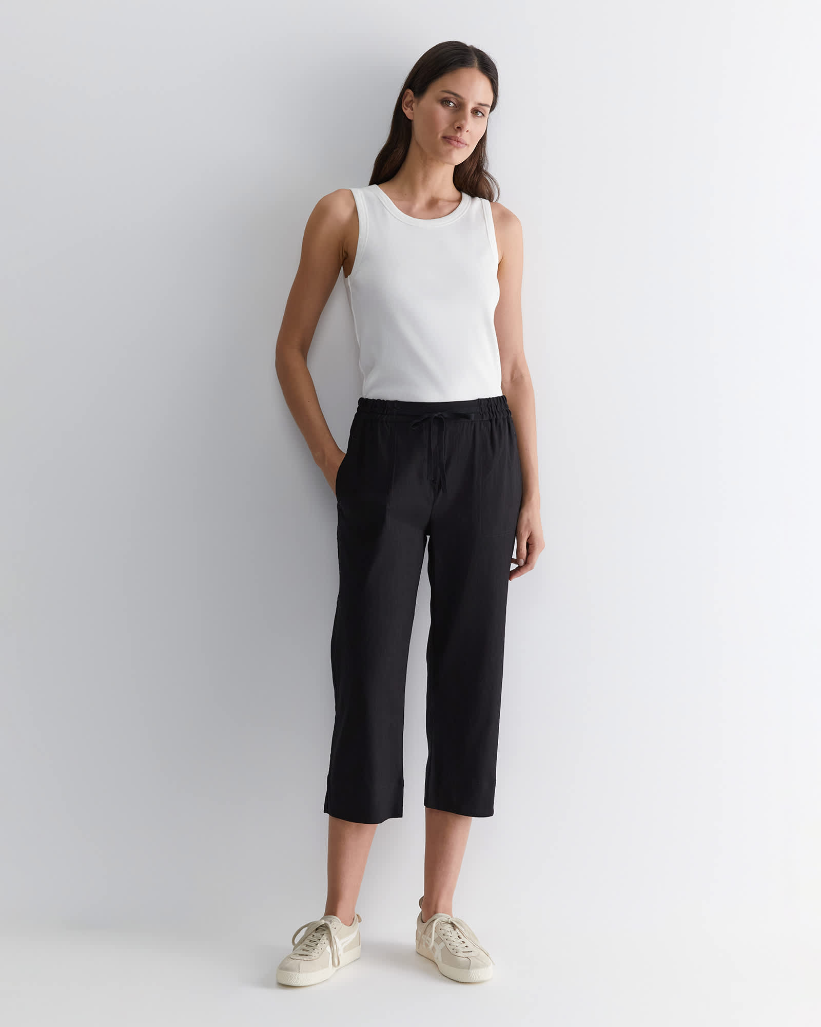 Rosa Crop Linen Pant