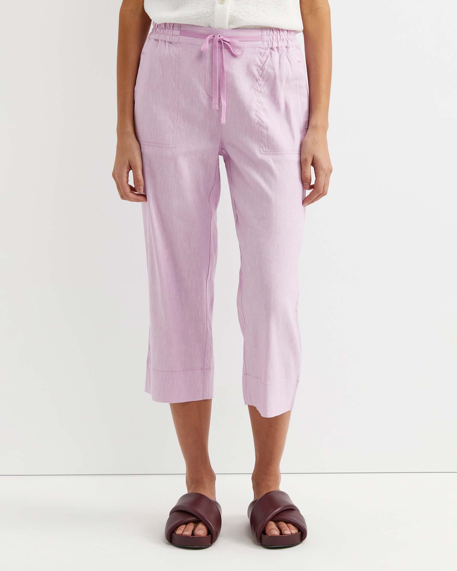 Rosa Crop Linen Pant