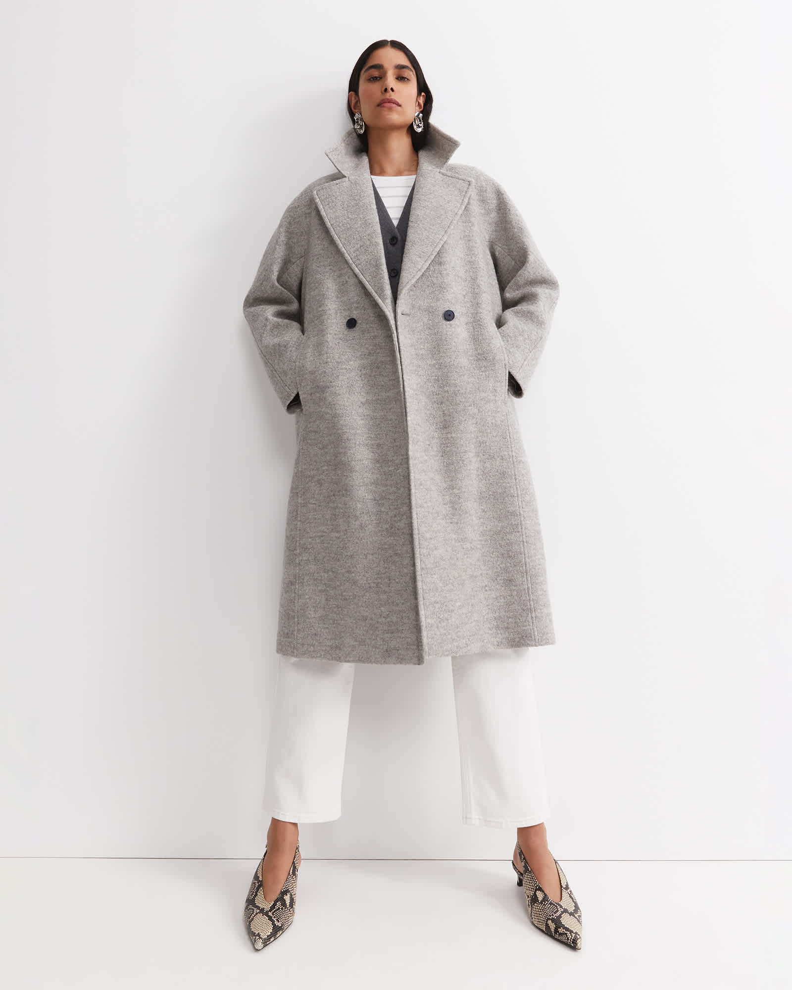 Chloe Wool Blend Boucle Coat