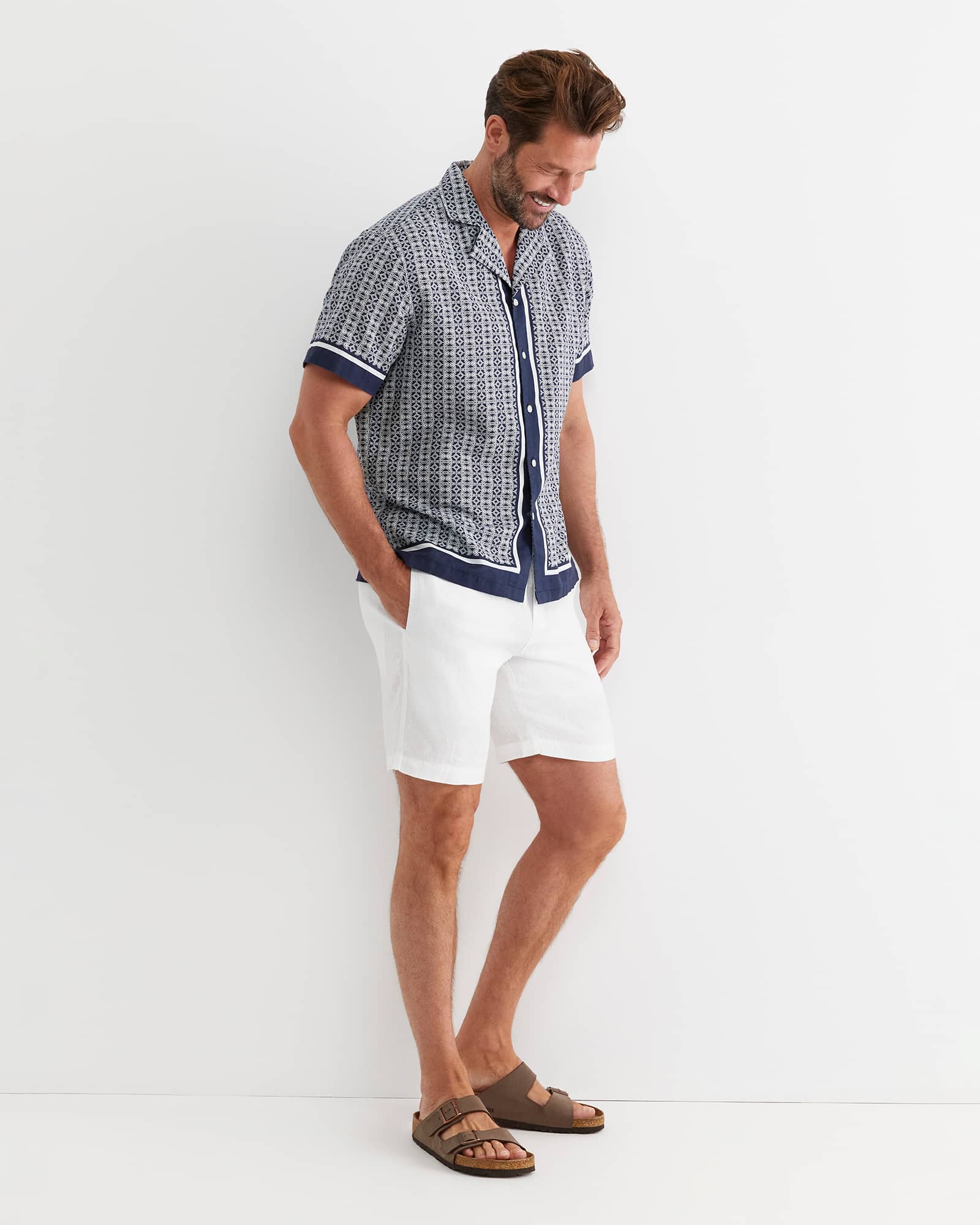 Paddington Short Sleeve Linen Blend Shirt