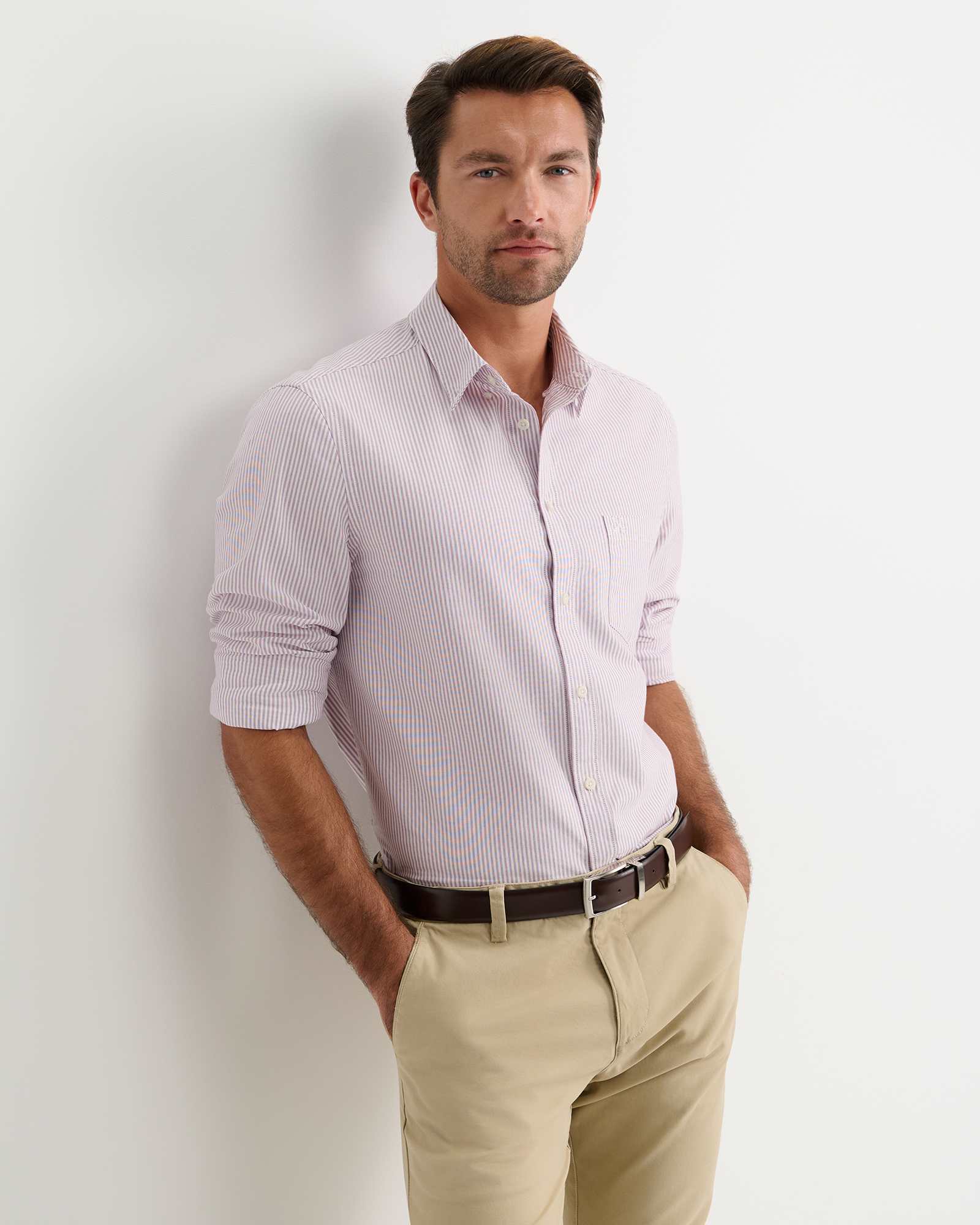 Oxford Stripe Long Sleeve Shirt