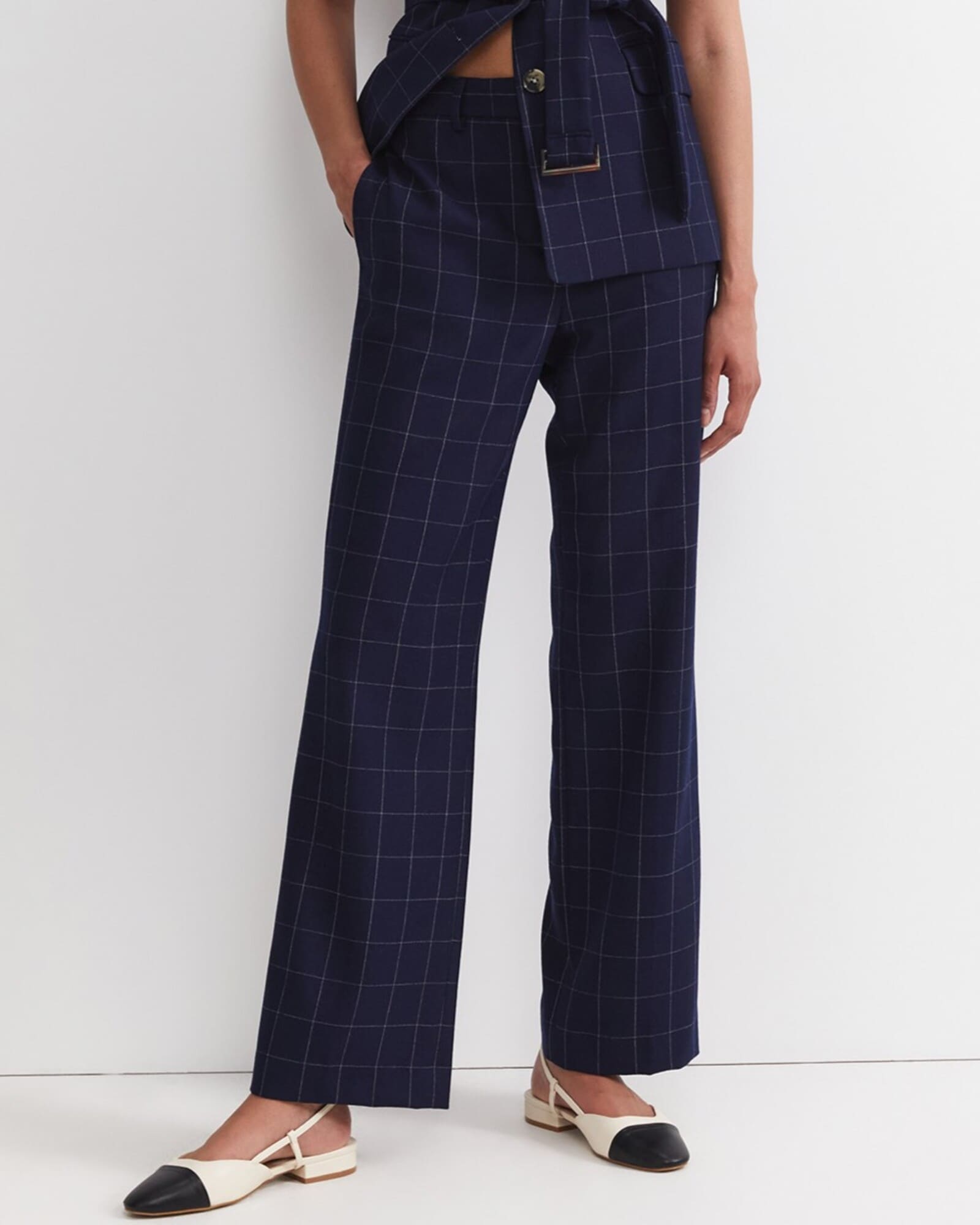 Chiara Check Straight Pant