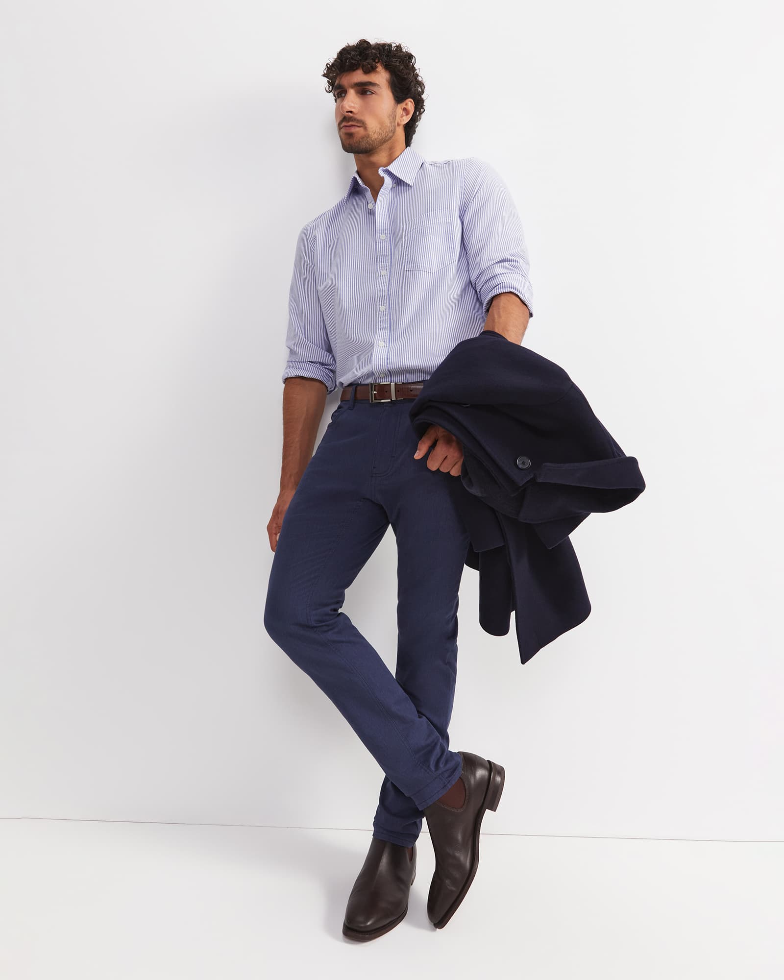 Oxford Stripe Long Sleeve Shirt