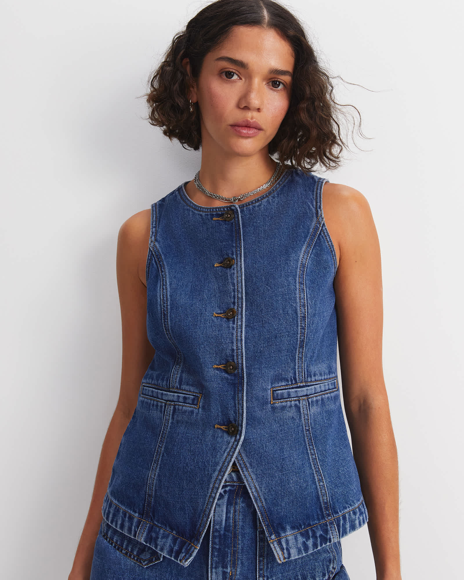 Allegra Denim Vest